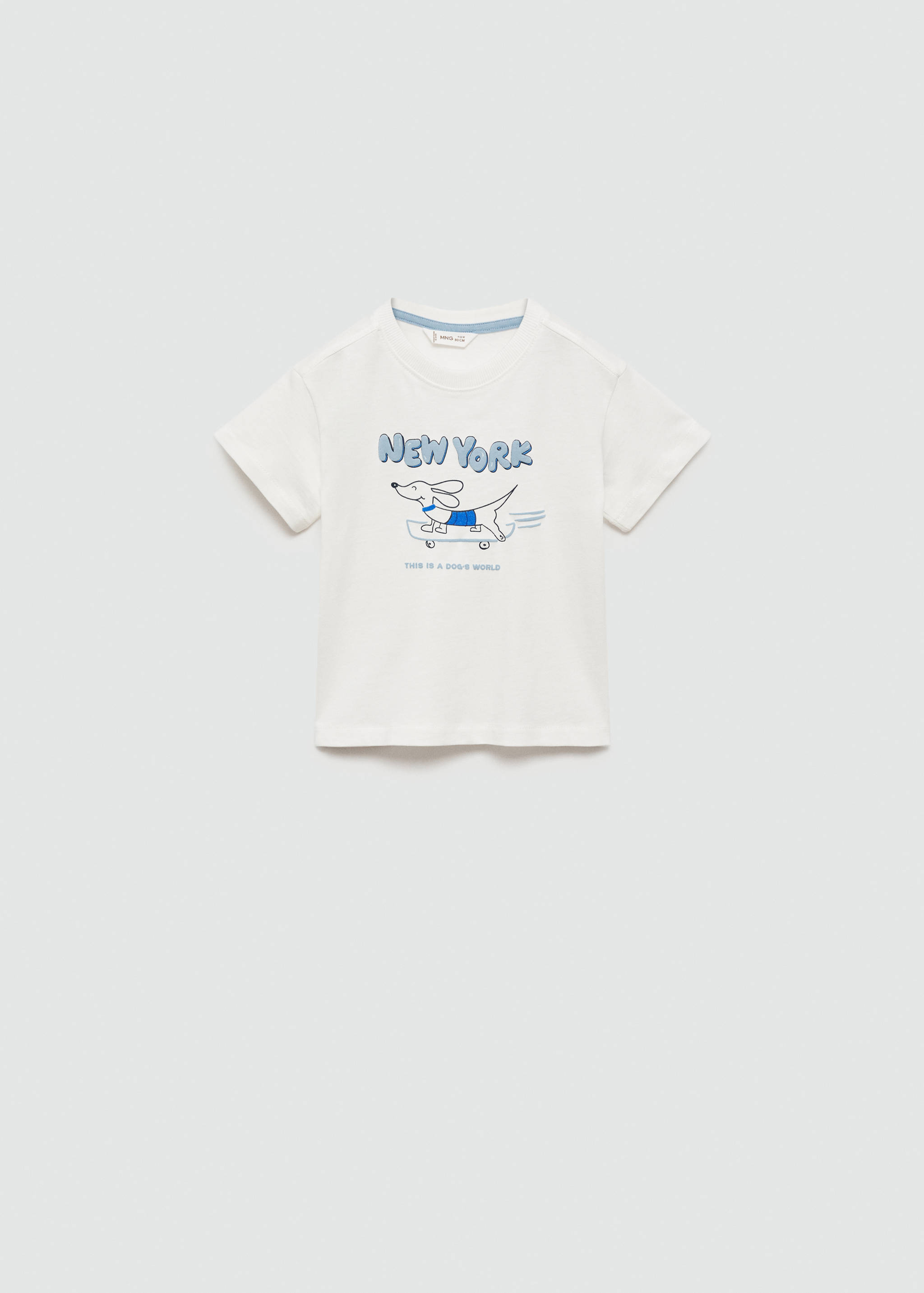 Printed cotton-blend T-shirt - Article without model