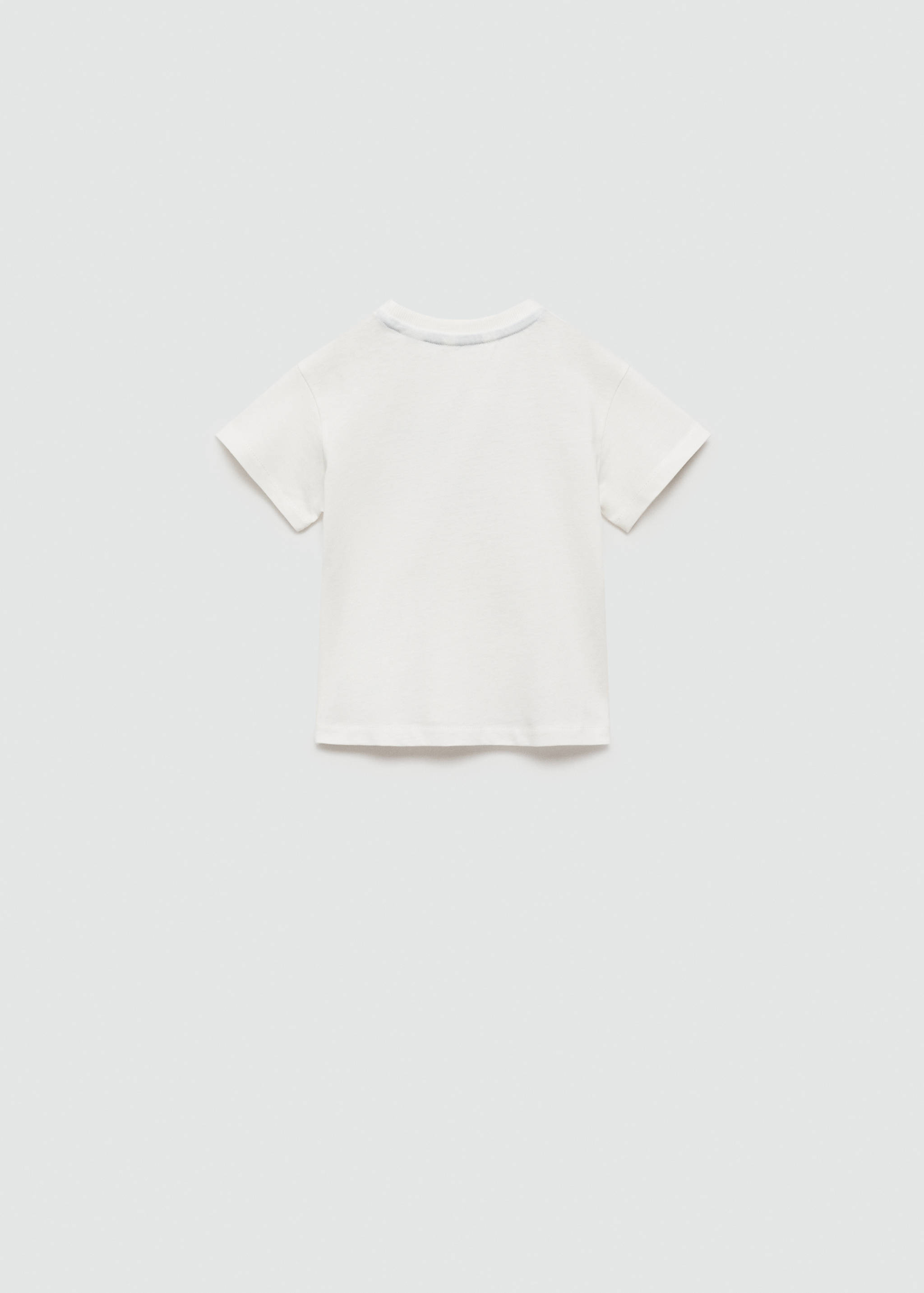 Printed cotton-blend T-shirt - Reverse of the article