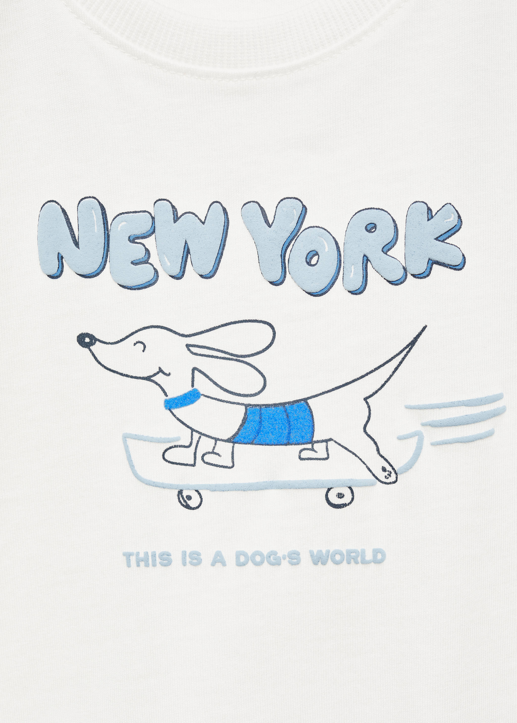 Printed cotton-blend T-shirt - Details of the article 0