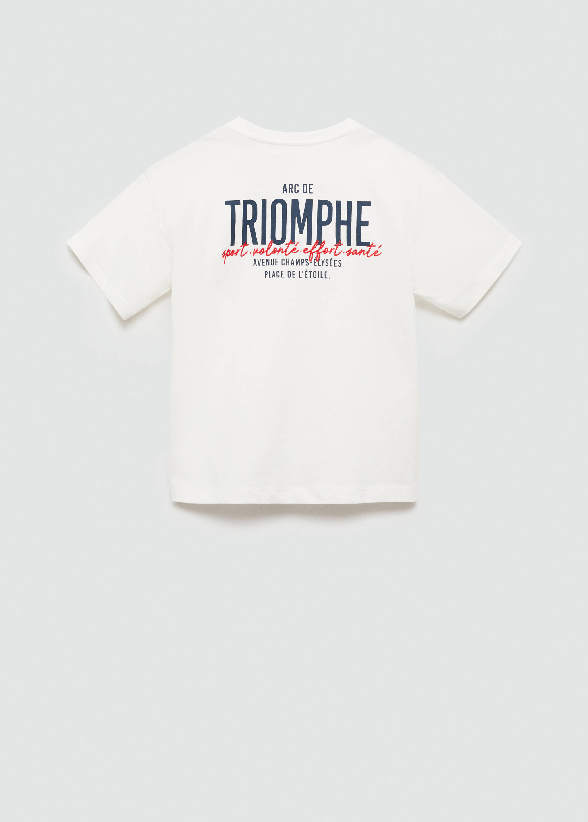 Embroidered detail cotton T-shirt - Reverse of the article