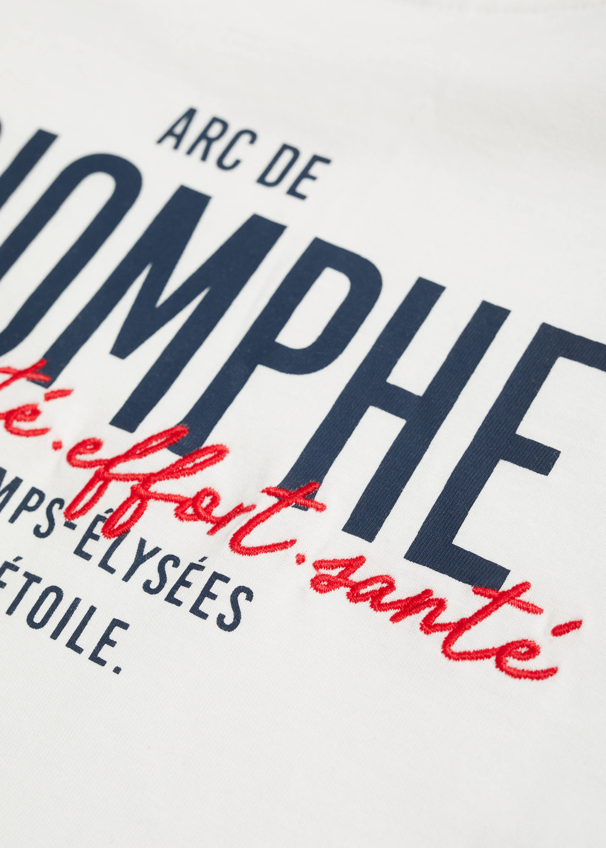 Embroidered detail cotton T-shirt - Details of the article 0