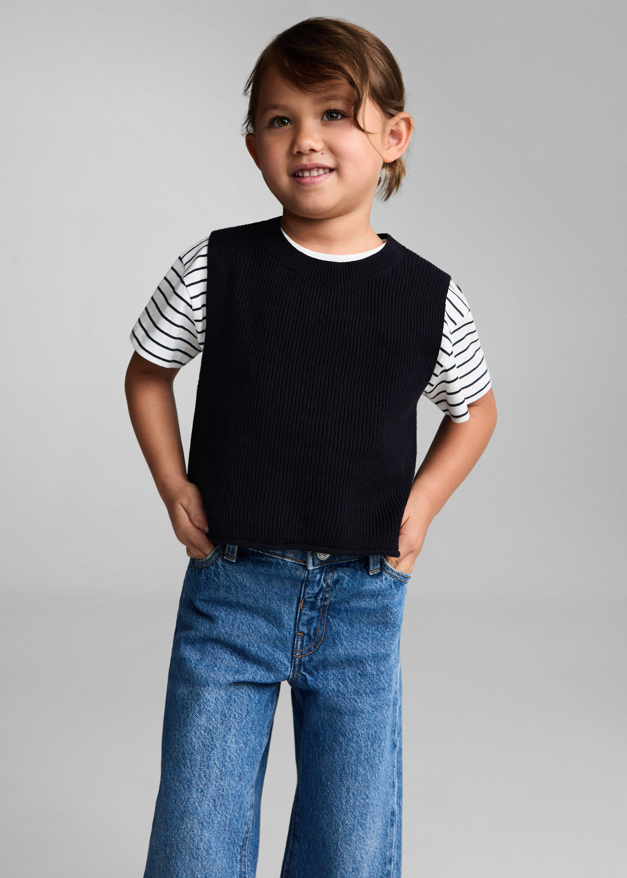 Jeans culotte mid-waist comfort - Details of the article 1