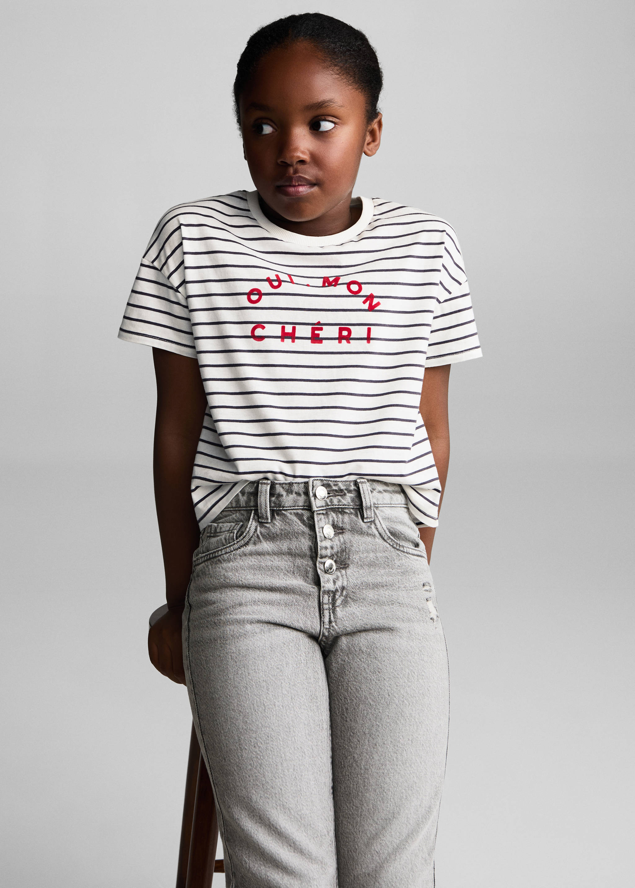 Mom-fit jeans - Medium plane