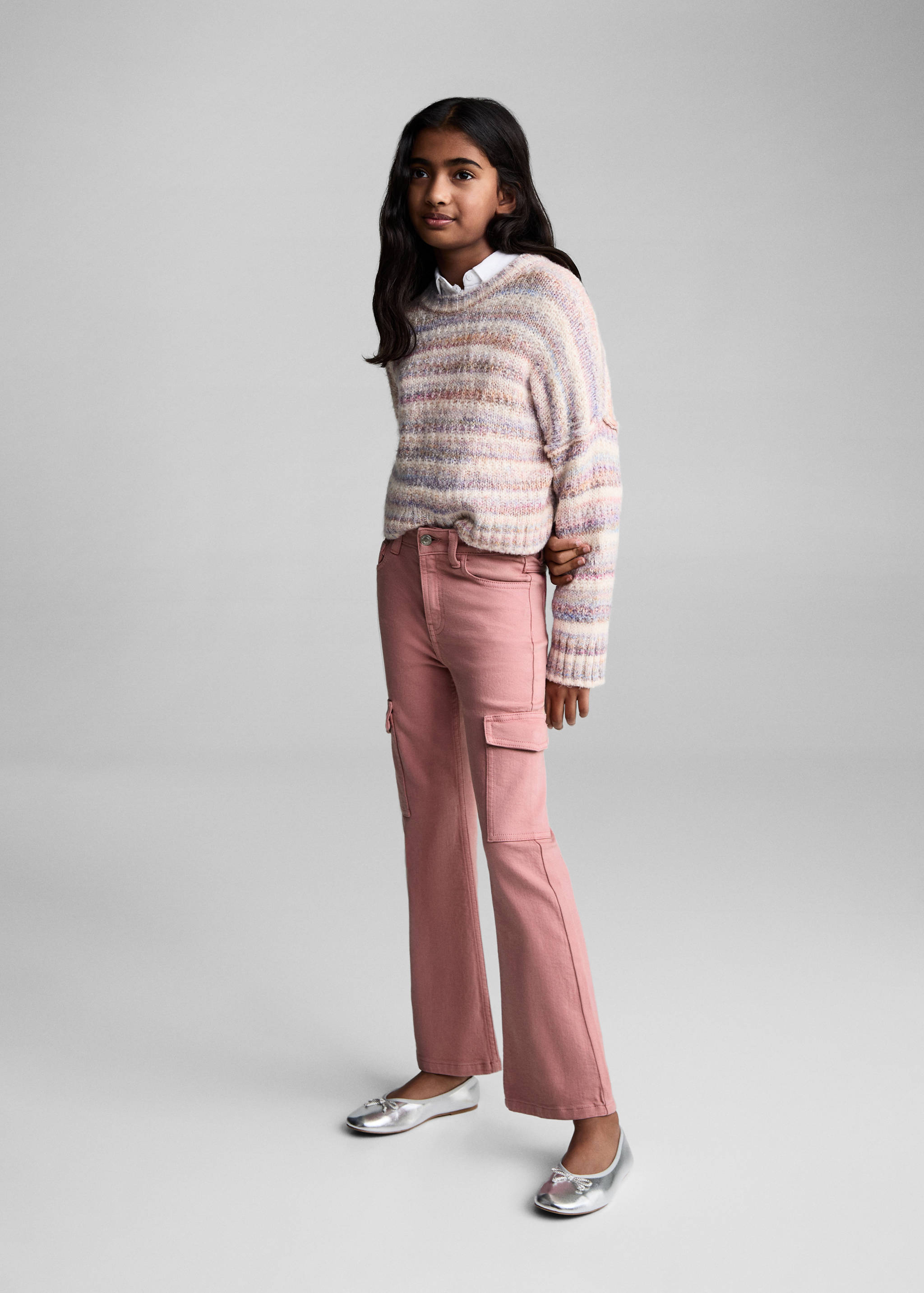 Flared cargo jeans - General plane