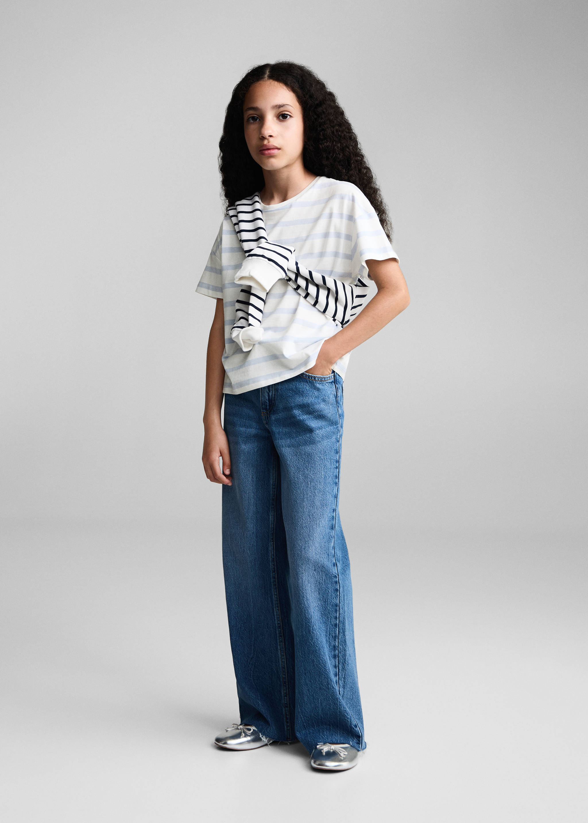 تي شيرت قطني مخطط - رؤية عامة