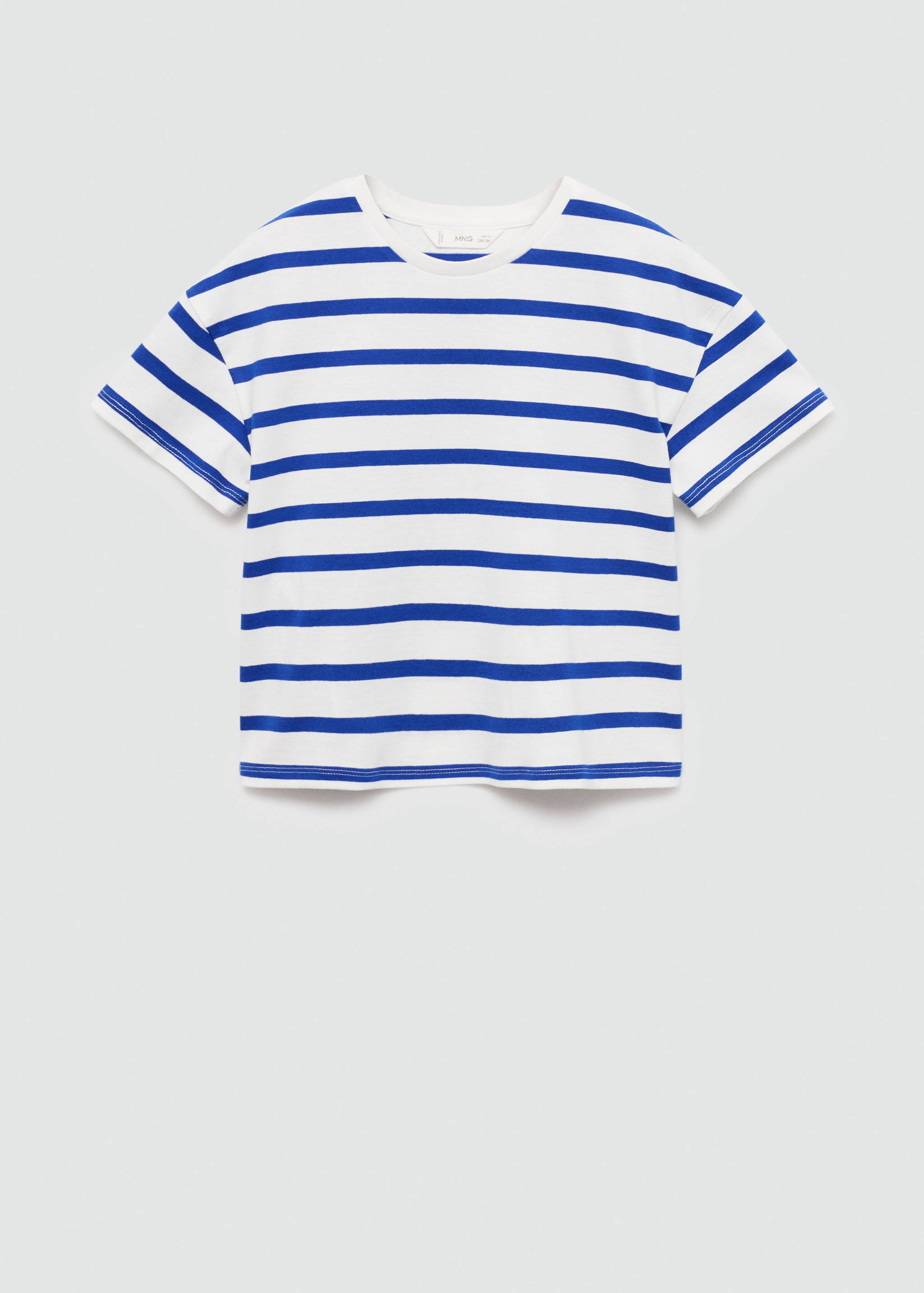 تي شيرت قطني مخطط - منتج دون نموذج