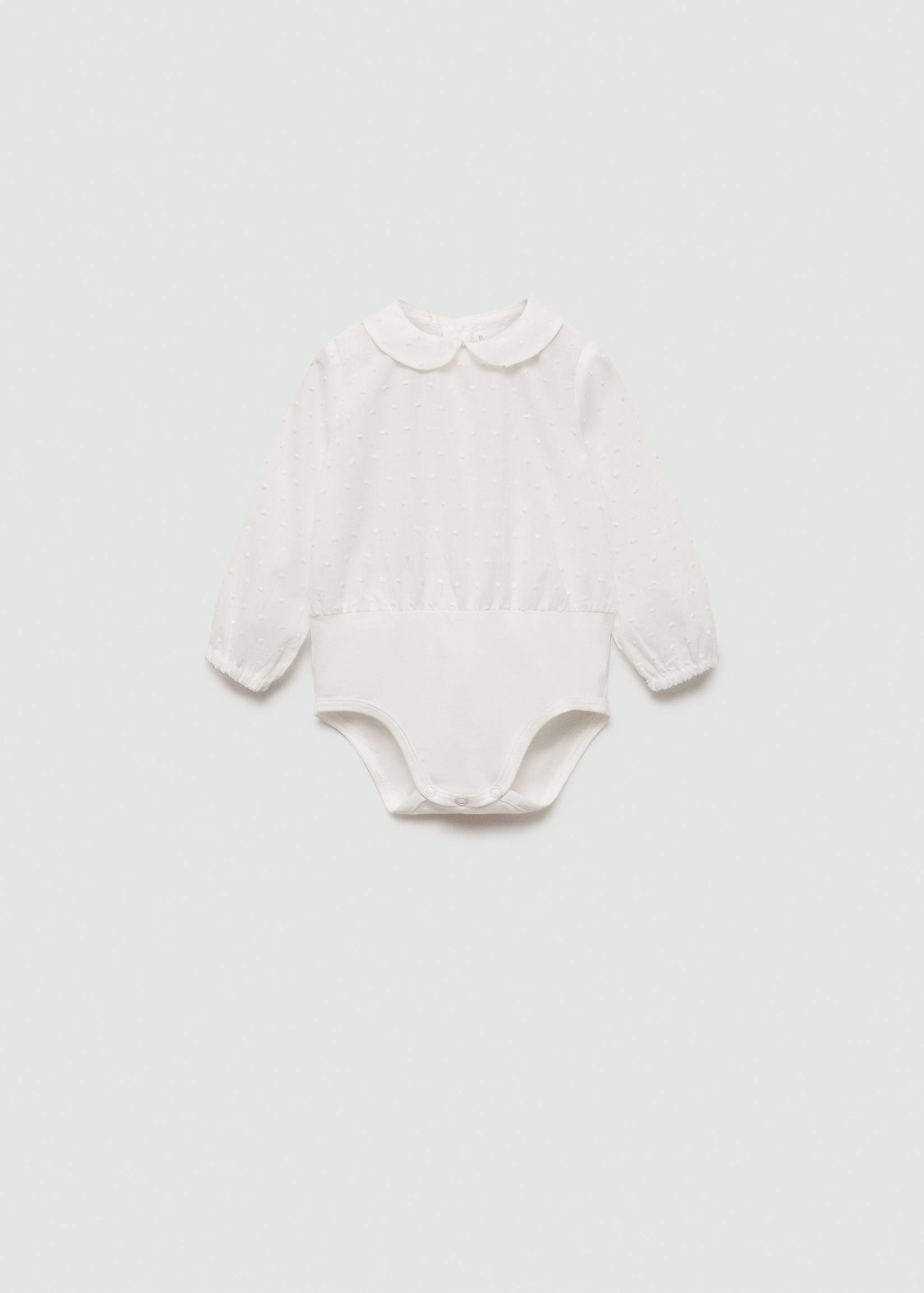 Body com blusa de plumeti - Artigo sem modelo