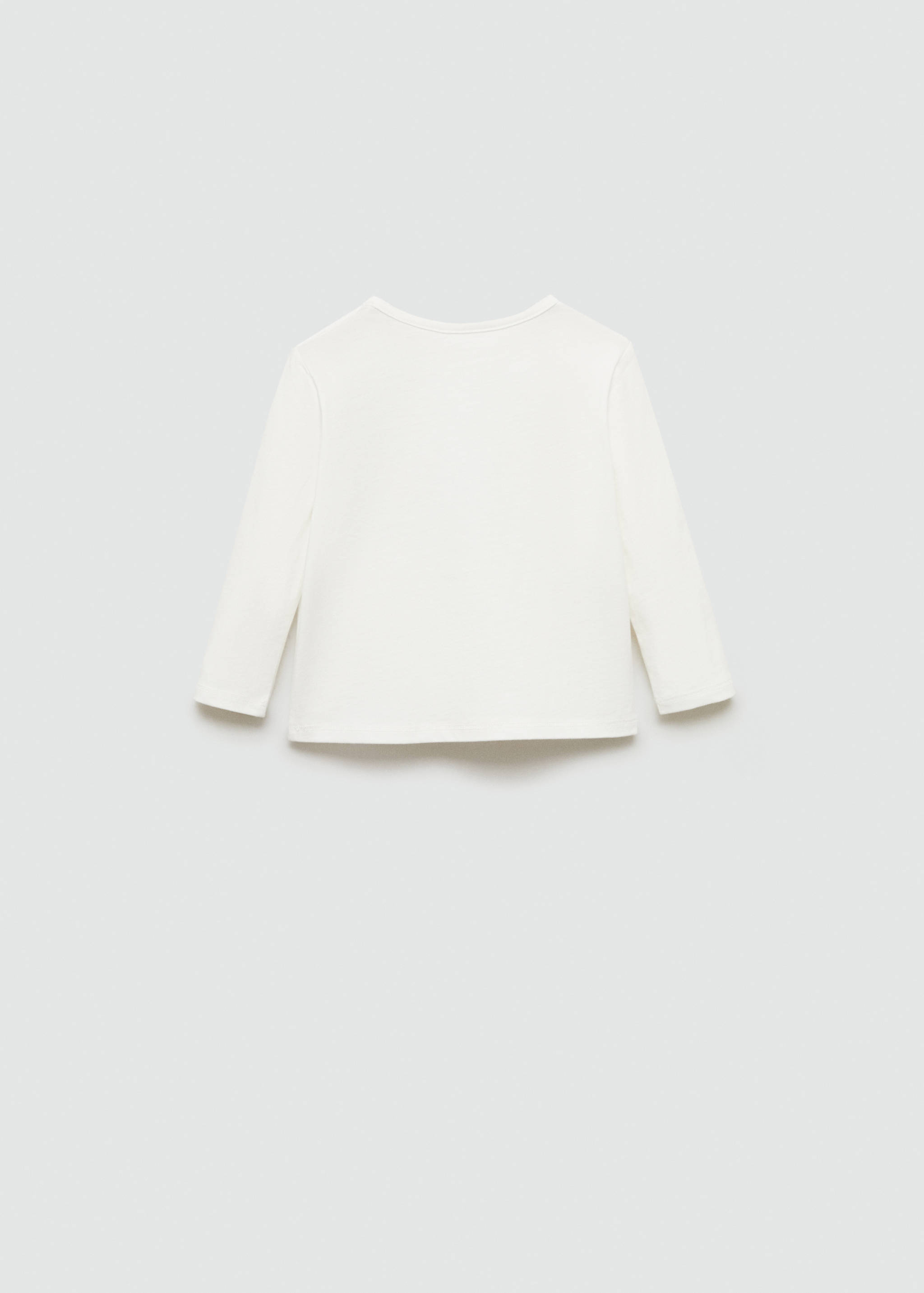 Printed cotton-blend T-shirt - Reverse of the article
