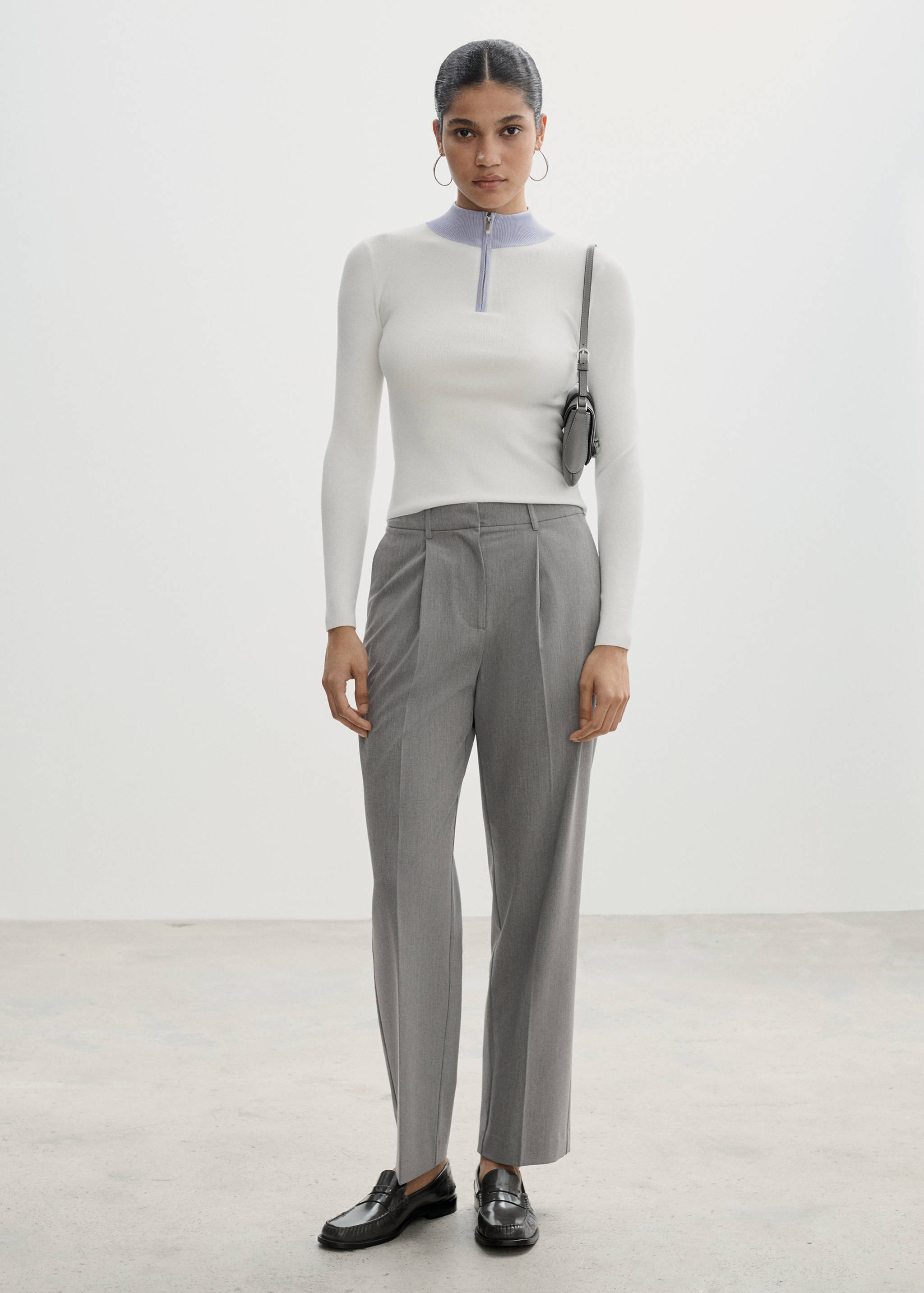 Zip neck jumper - General plane