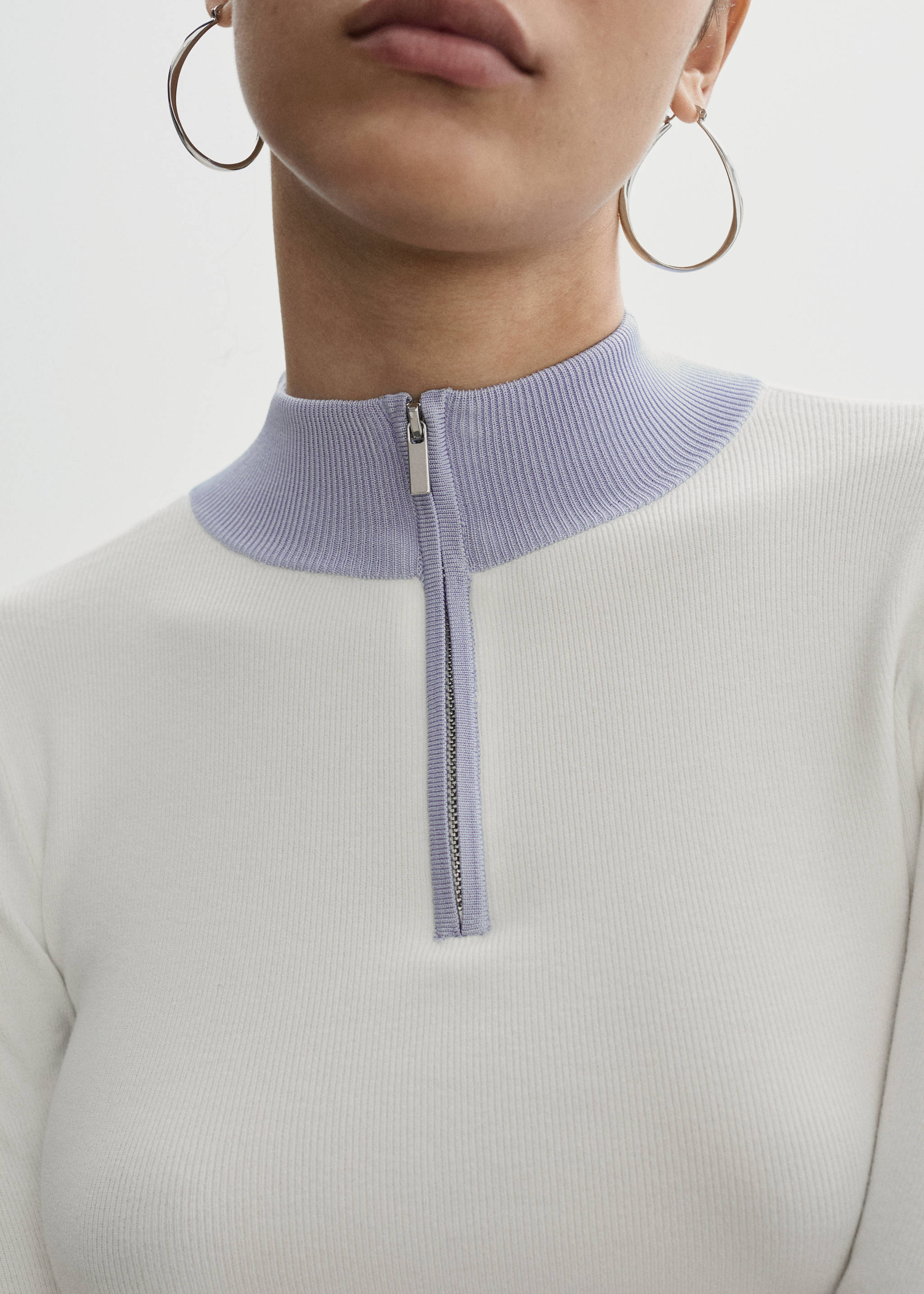 Zip neck jumper - Details of the article 6