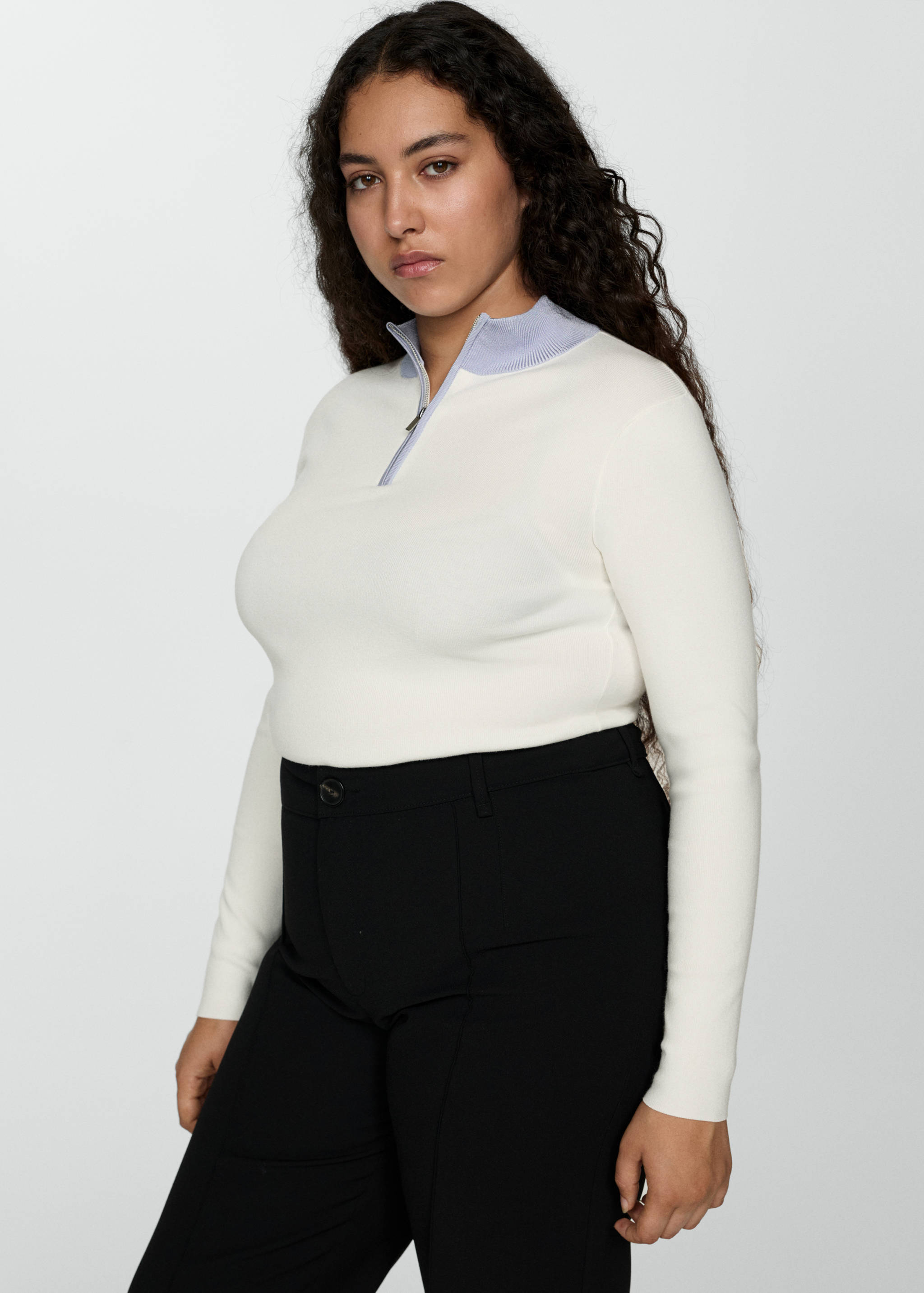 Zip neck jumper - Details of the article 5