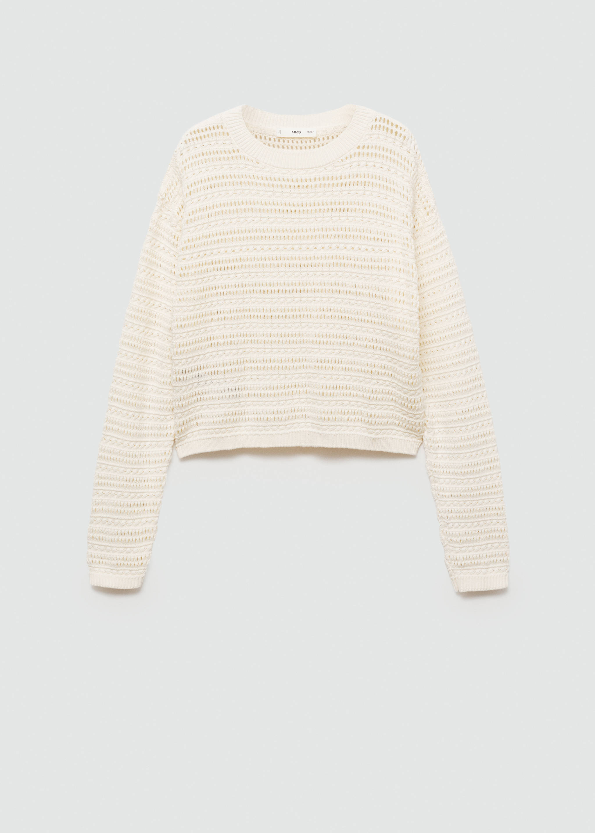 Pullover mit Lochstrickmuster - Artikel ohne Model