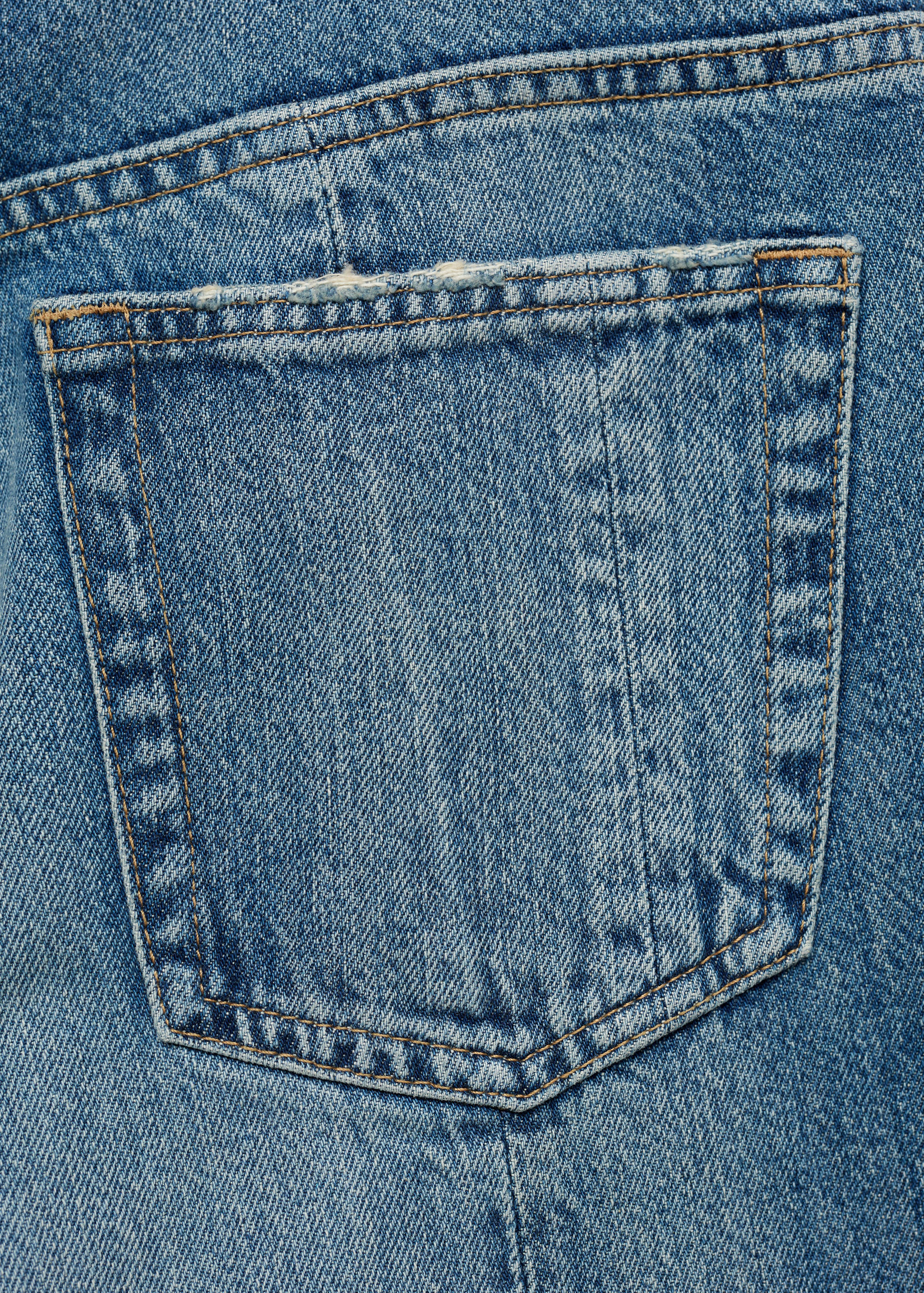 Straight jeans with decorative seams - Details of the article 0
