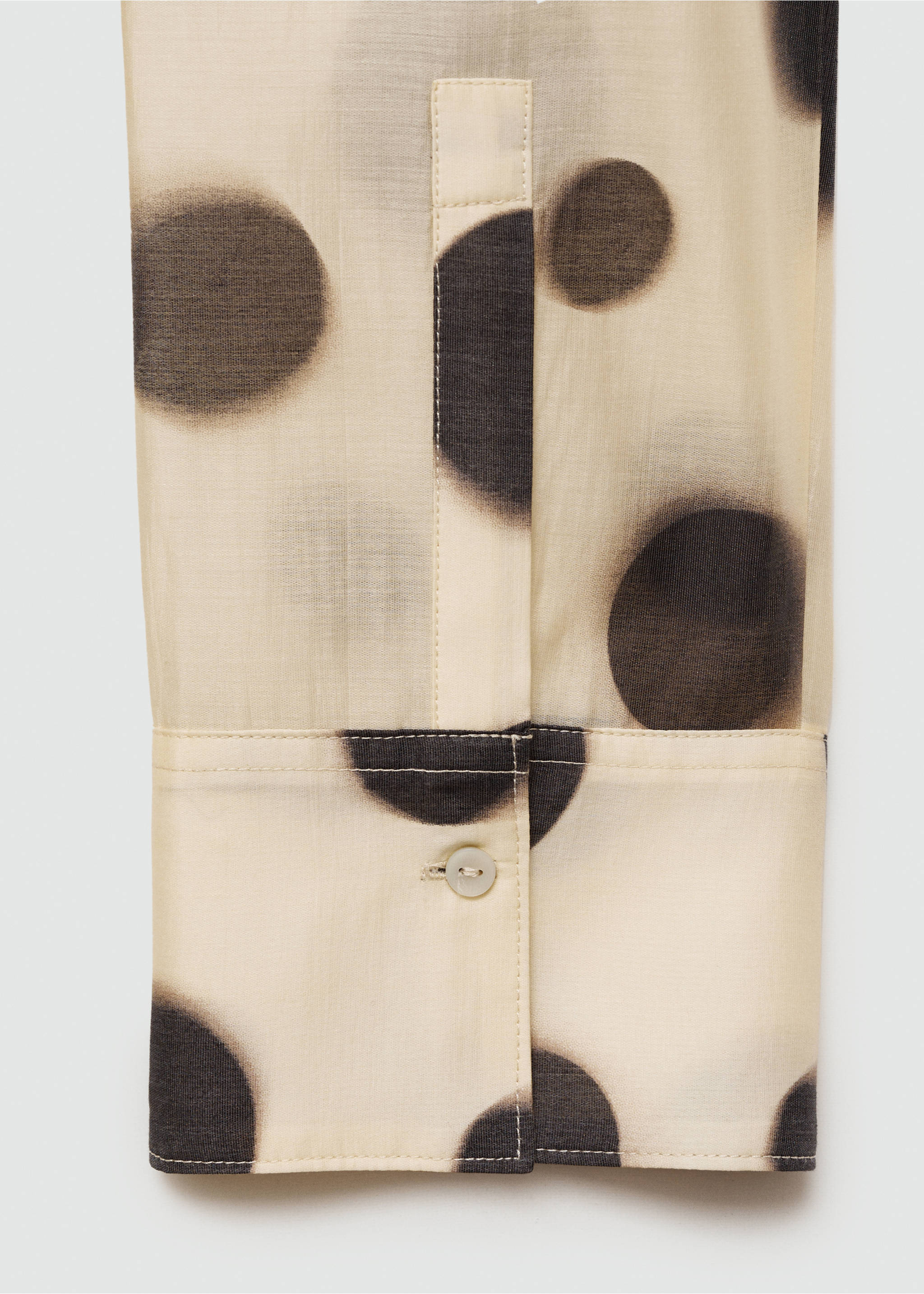 Polka-dot lyocell shirt - Деталь изделия 0, Экрю. Ref: 77004025-00.