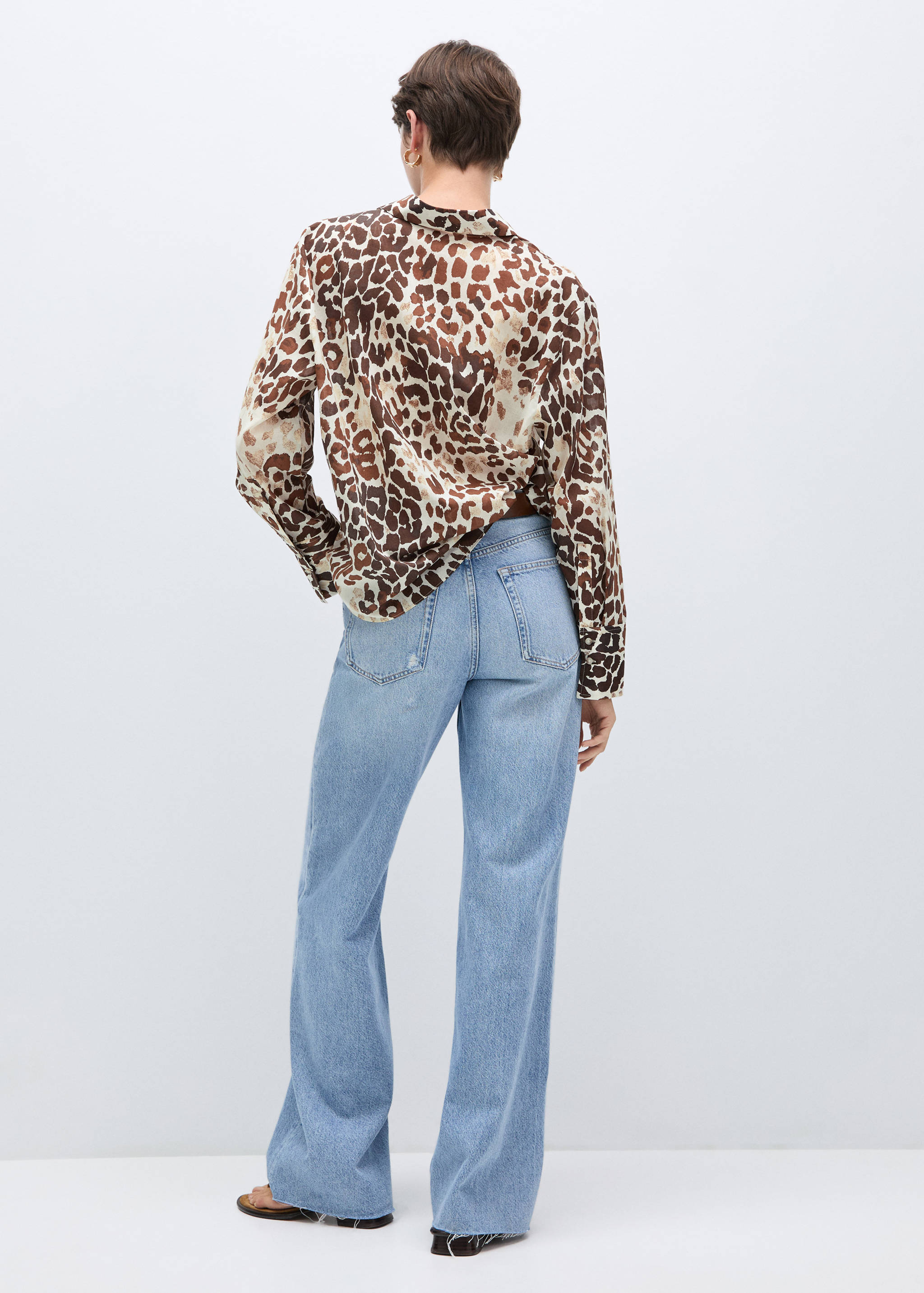 Printed cotton shirt - Reverse of the article