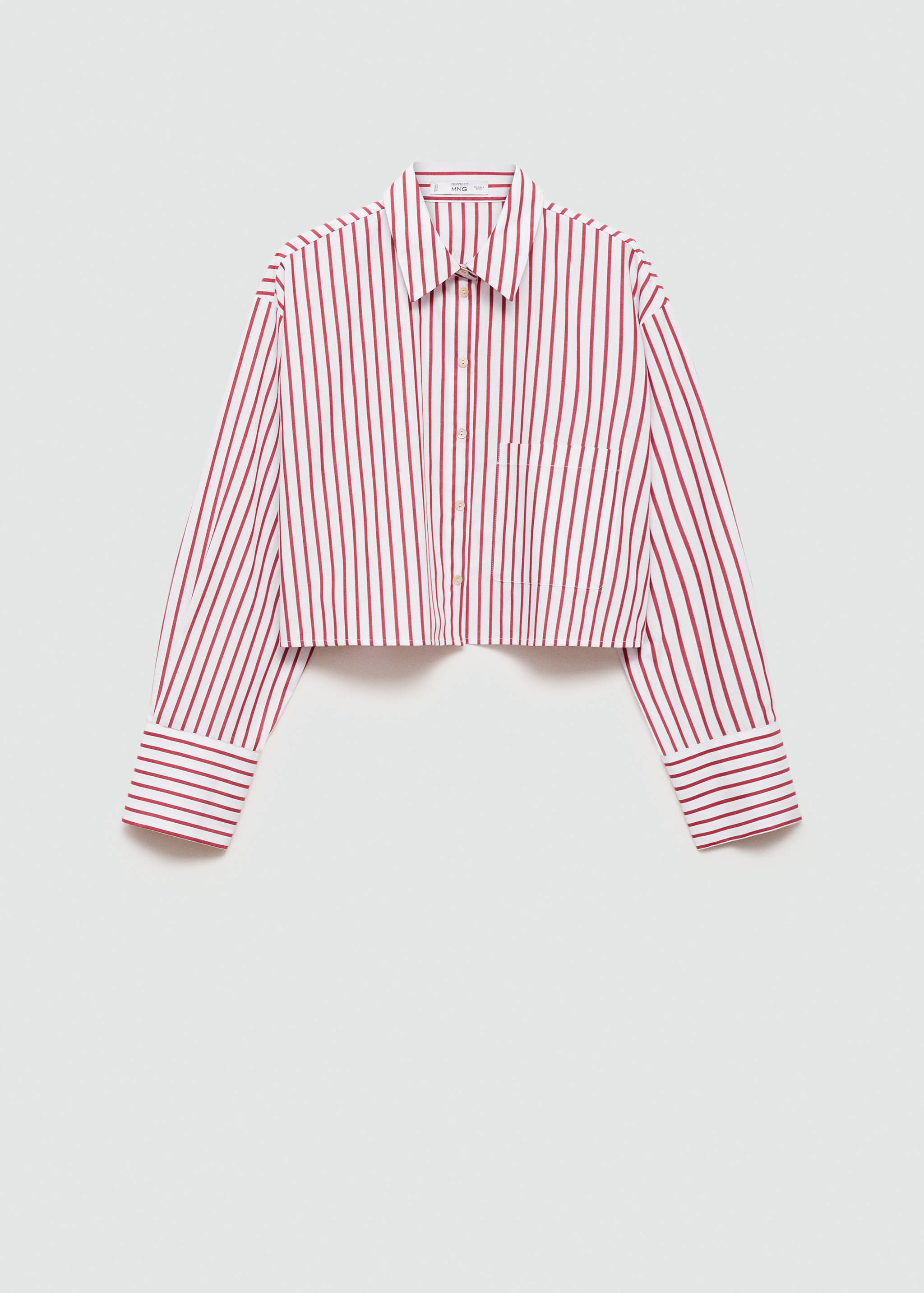 Striped cropped shirt - Article without model