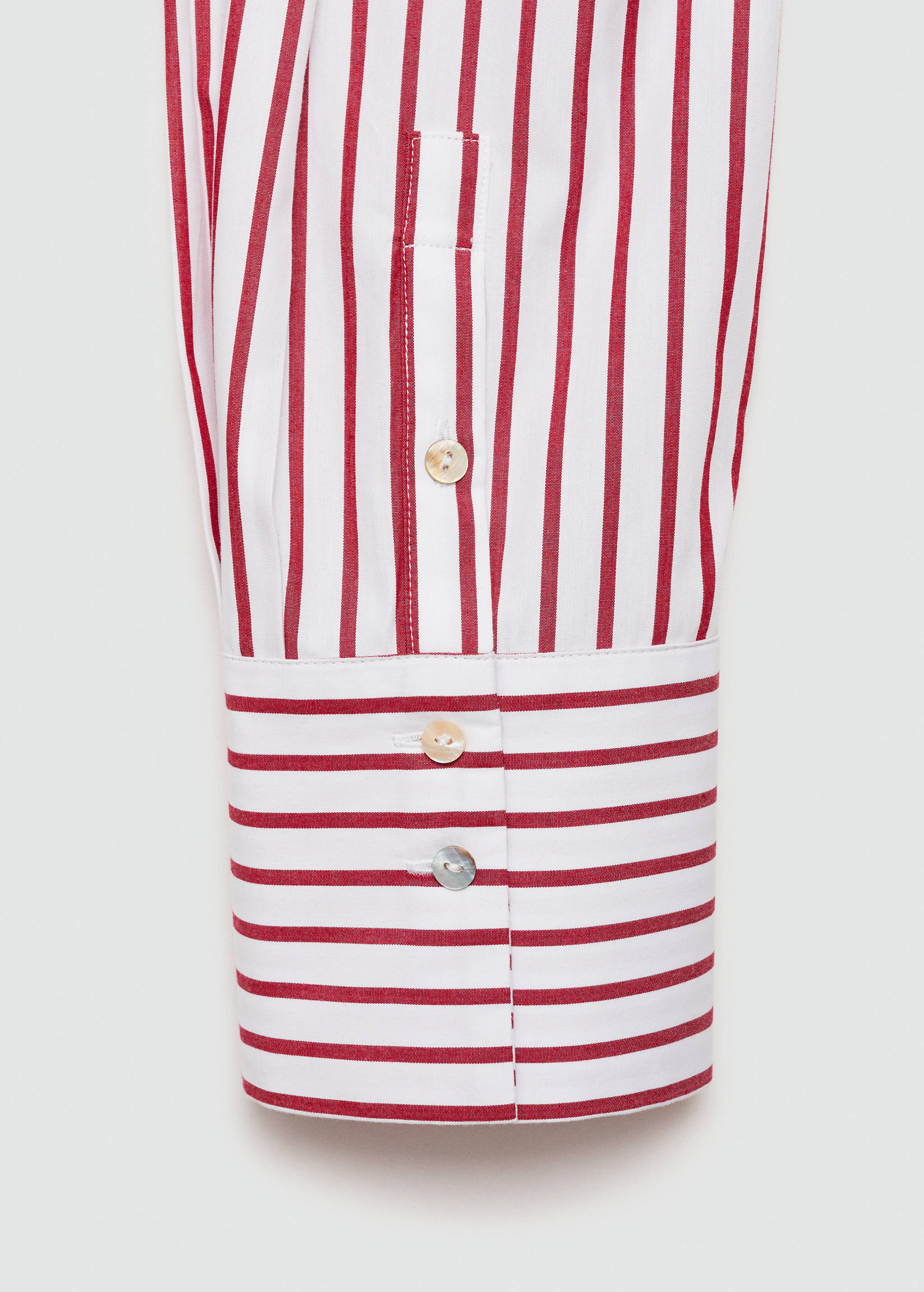 Striped cropped shirt - Details of the article 0