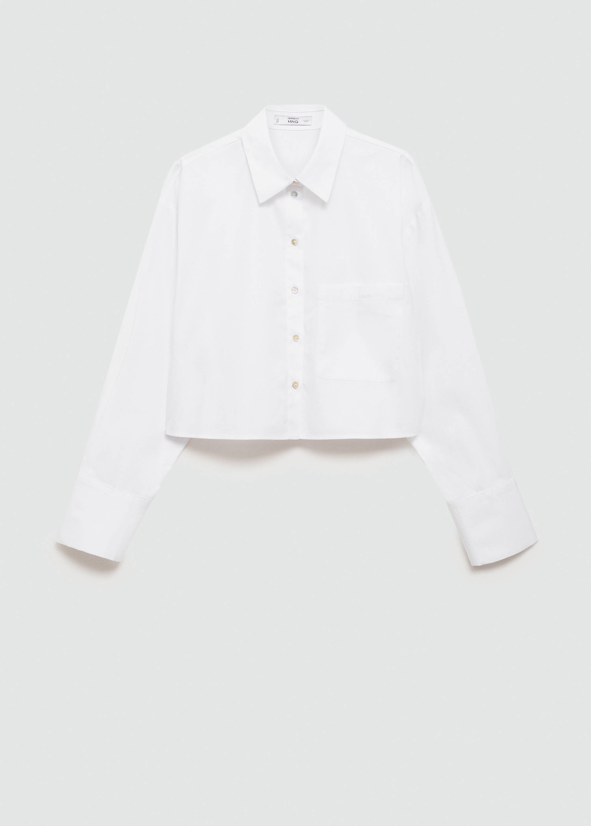 Cropped shirt with pocket - Article without model