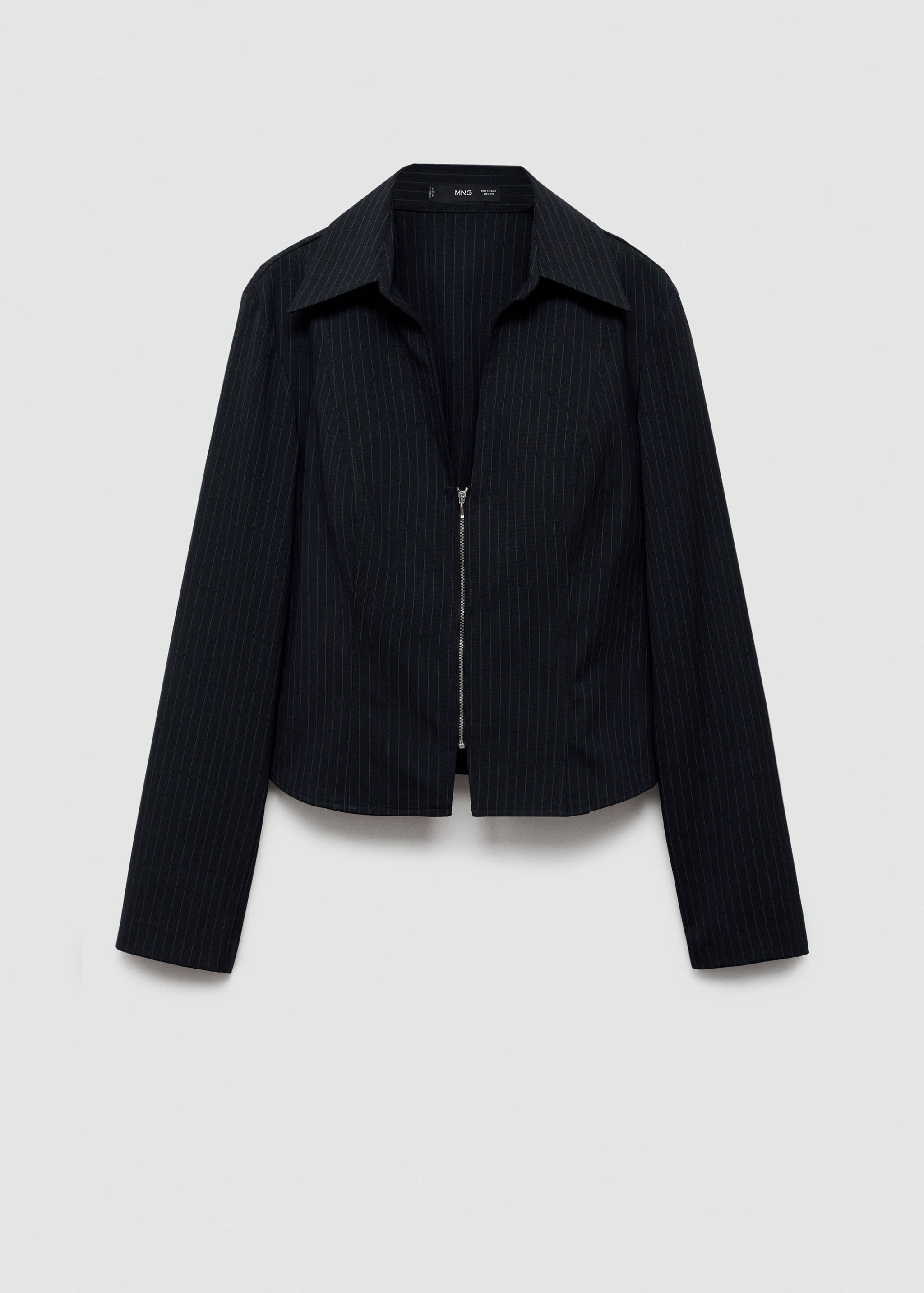 Pinstripe shirt with zip - Article without model