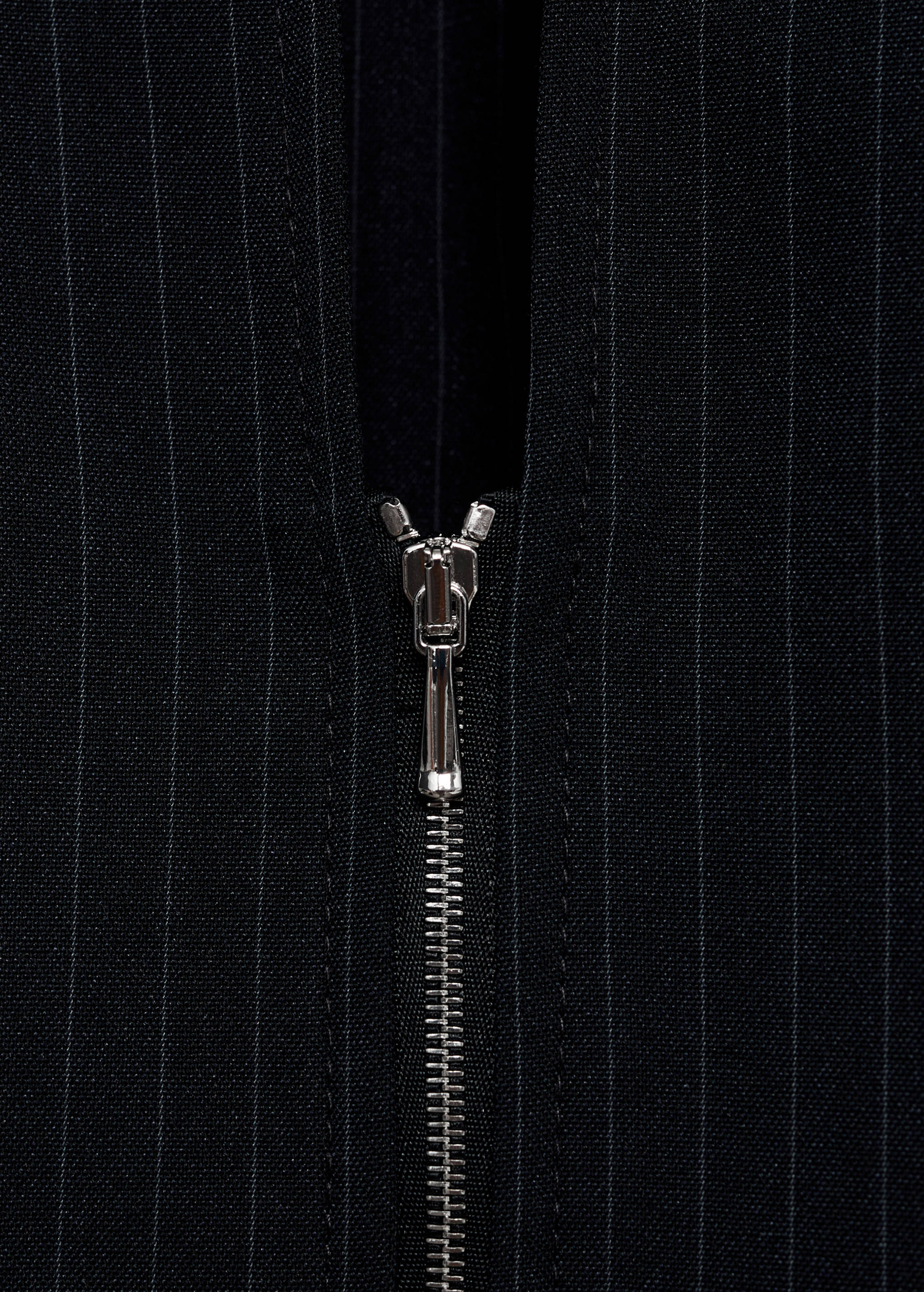 Pinstripe shirt with zip - Details of the article 8