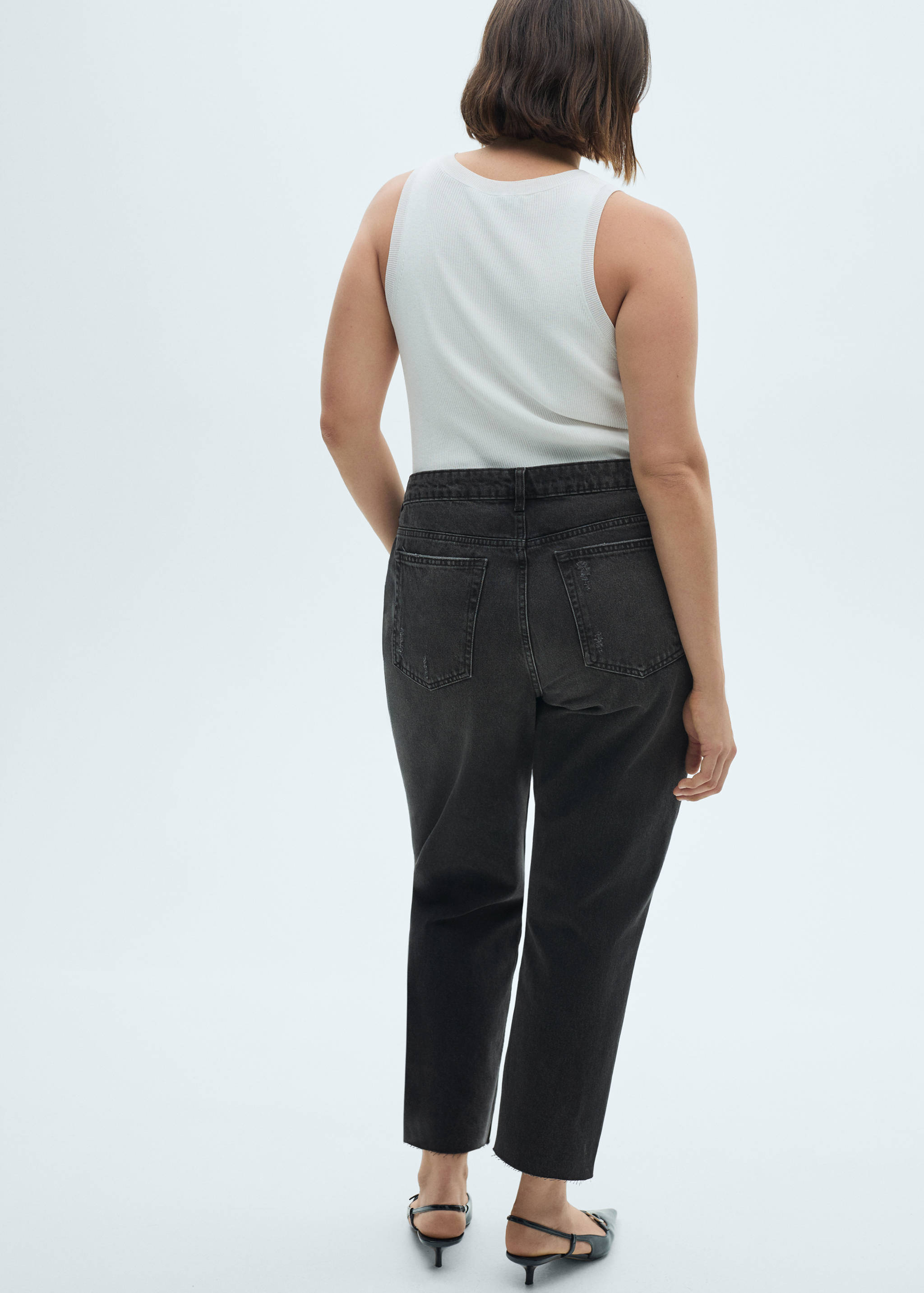Blanca straight-fit cropped jeans - Details of the article 4