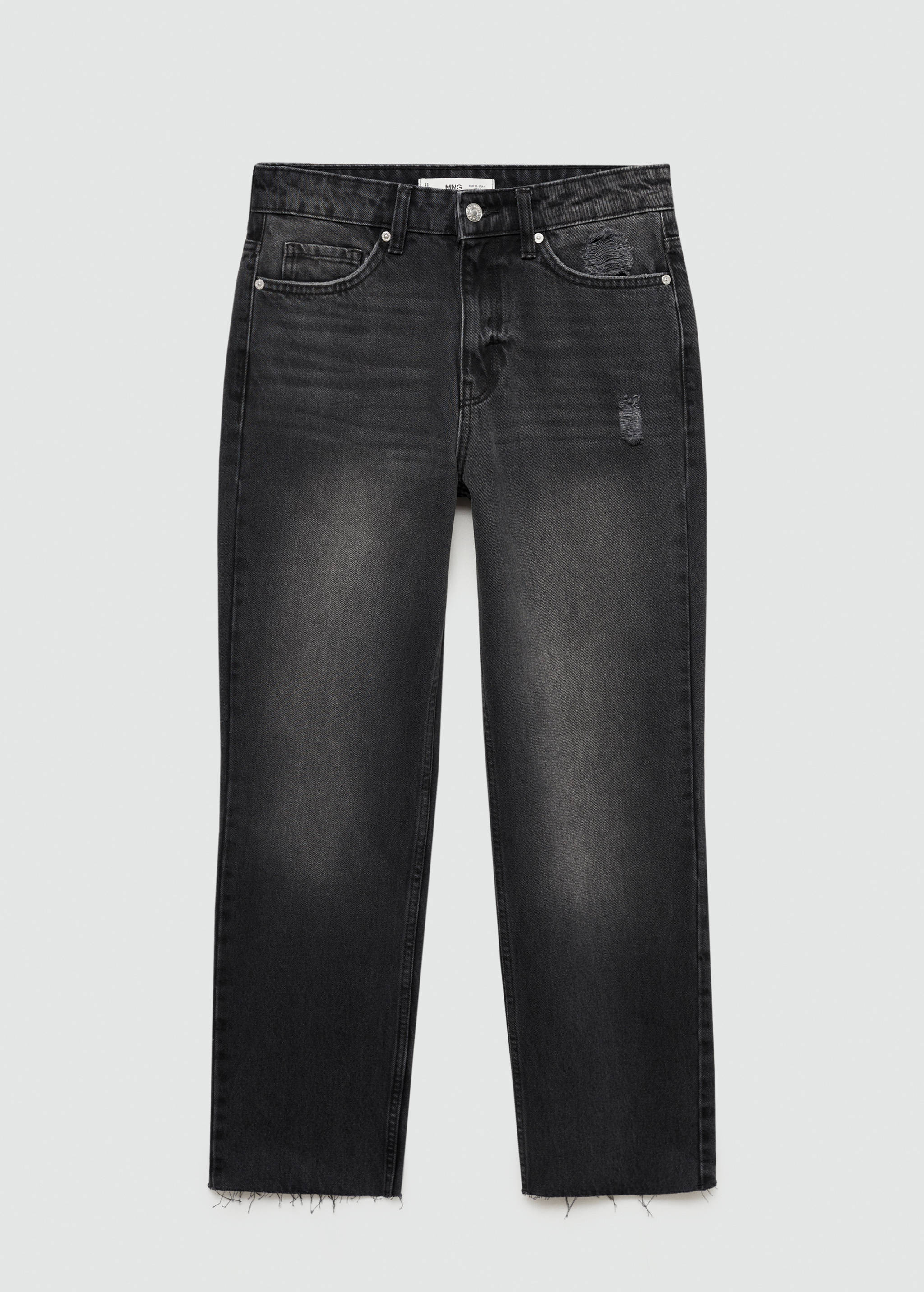 Jeans Blanca rectos crop - Artículo sin modelo