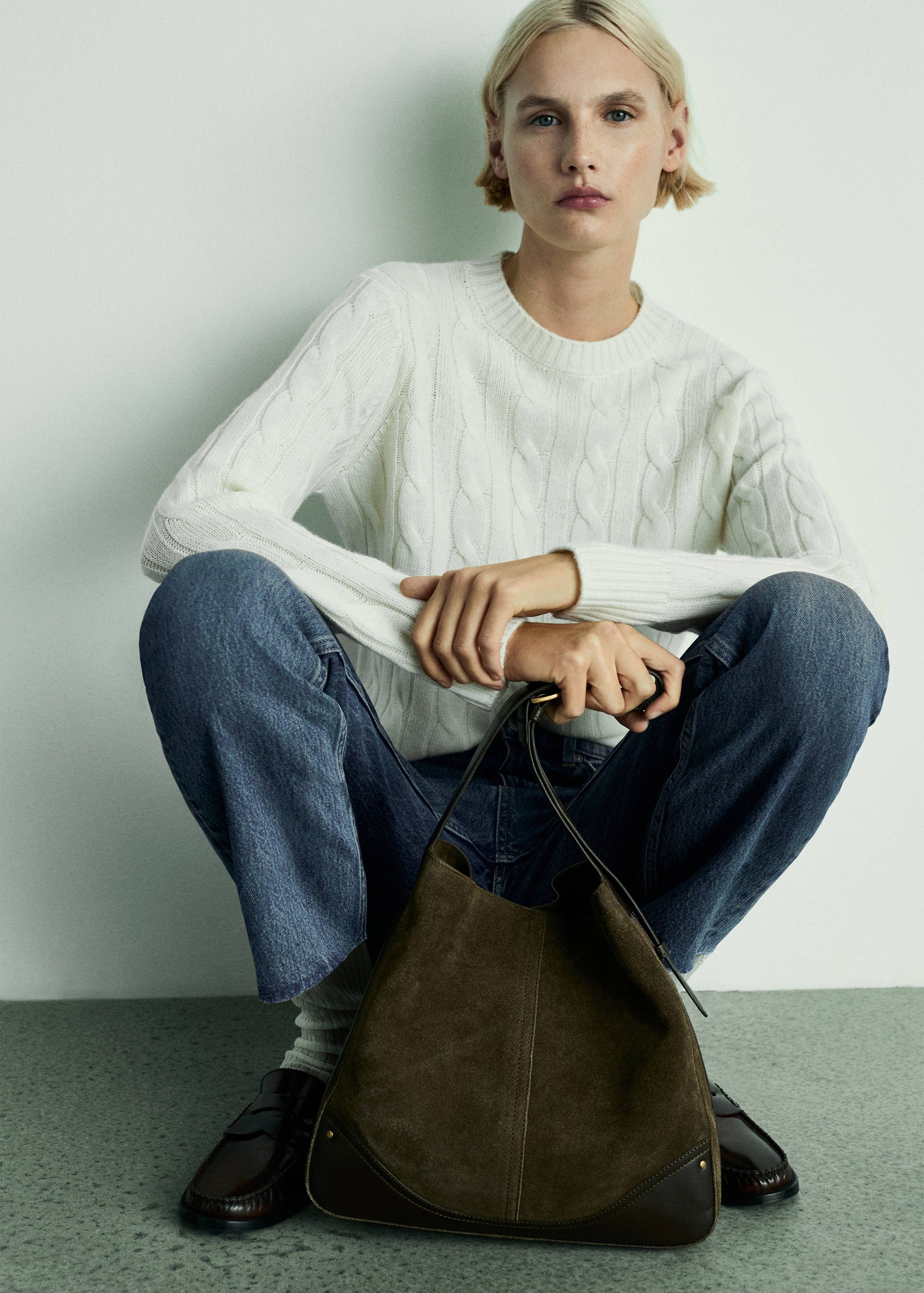 Jeans Blanca rectos crop - Detalle del artículo 1