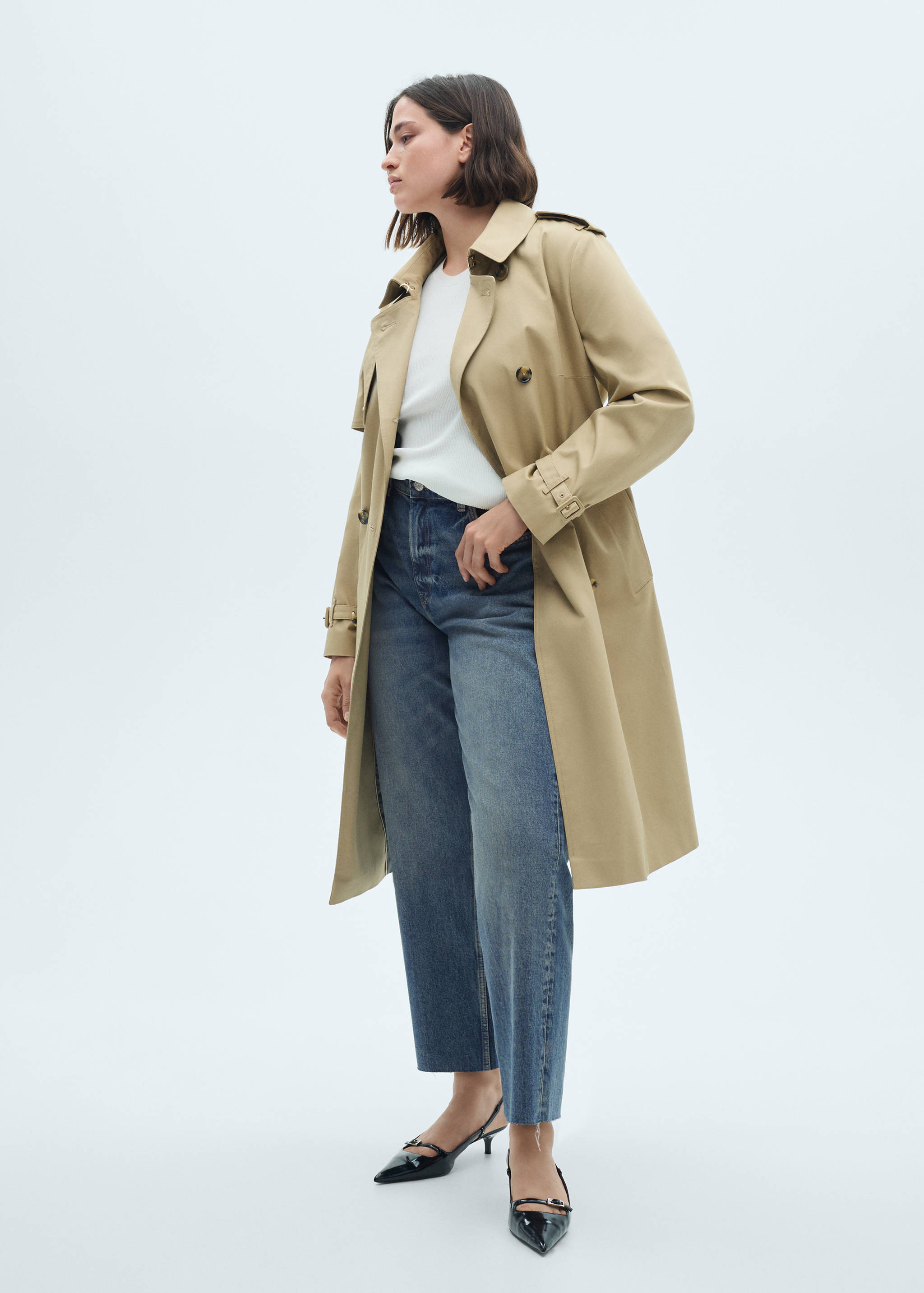 Jeans Blanca rectos crop - Detalle del artículo 3