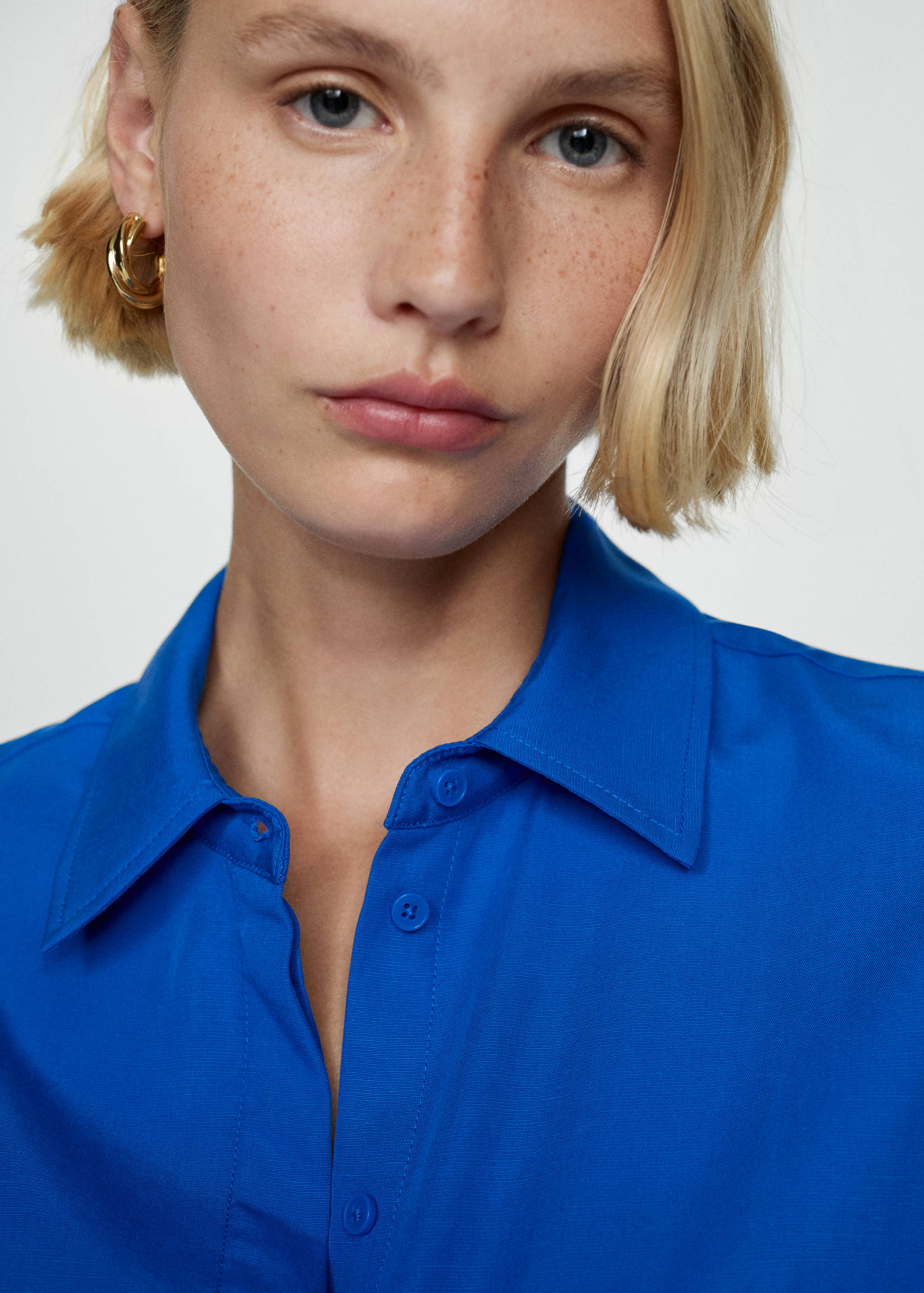 Lyocell shirt with pocket - Details of the article 1