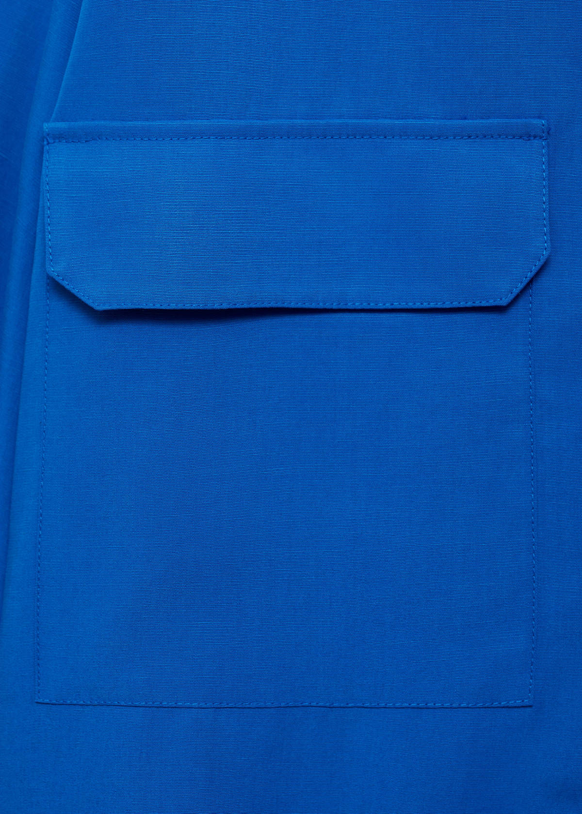 Lyocell shirt with pocket — Blue