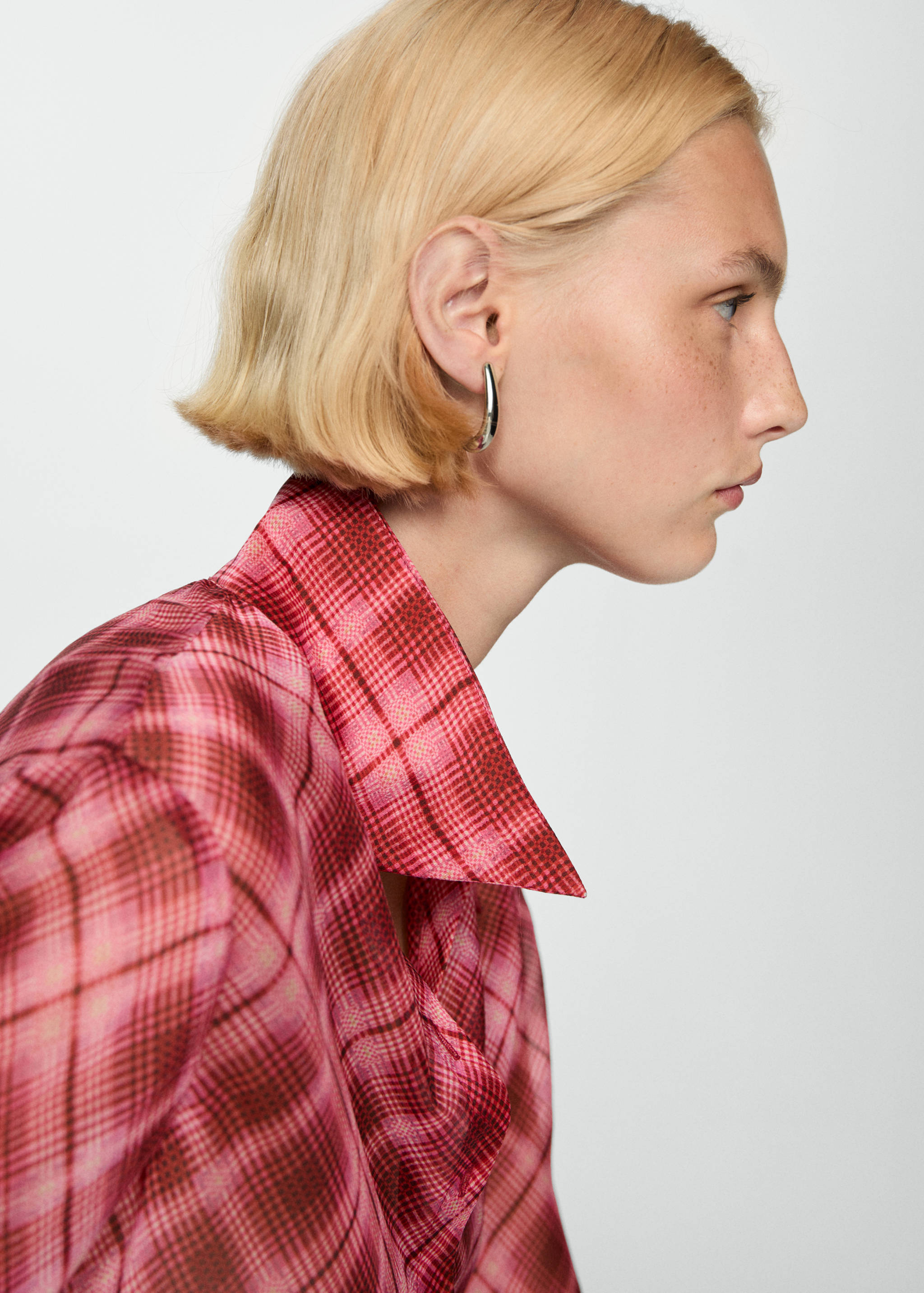 Camisa estampada cuadros - Detalle del artículo 1