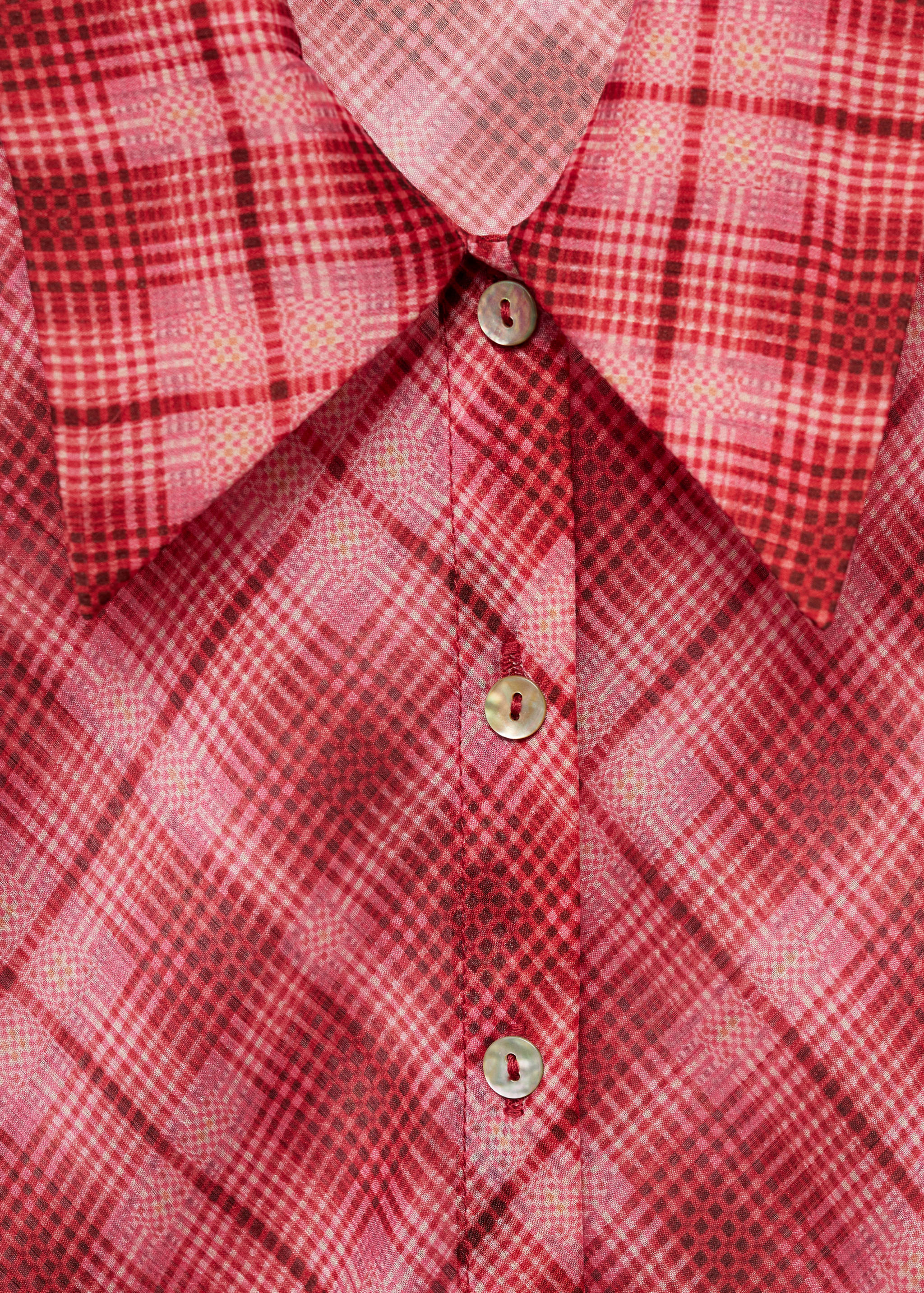 Camisa estampada cuadros - Detalle del artículo 8