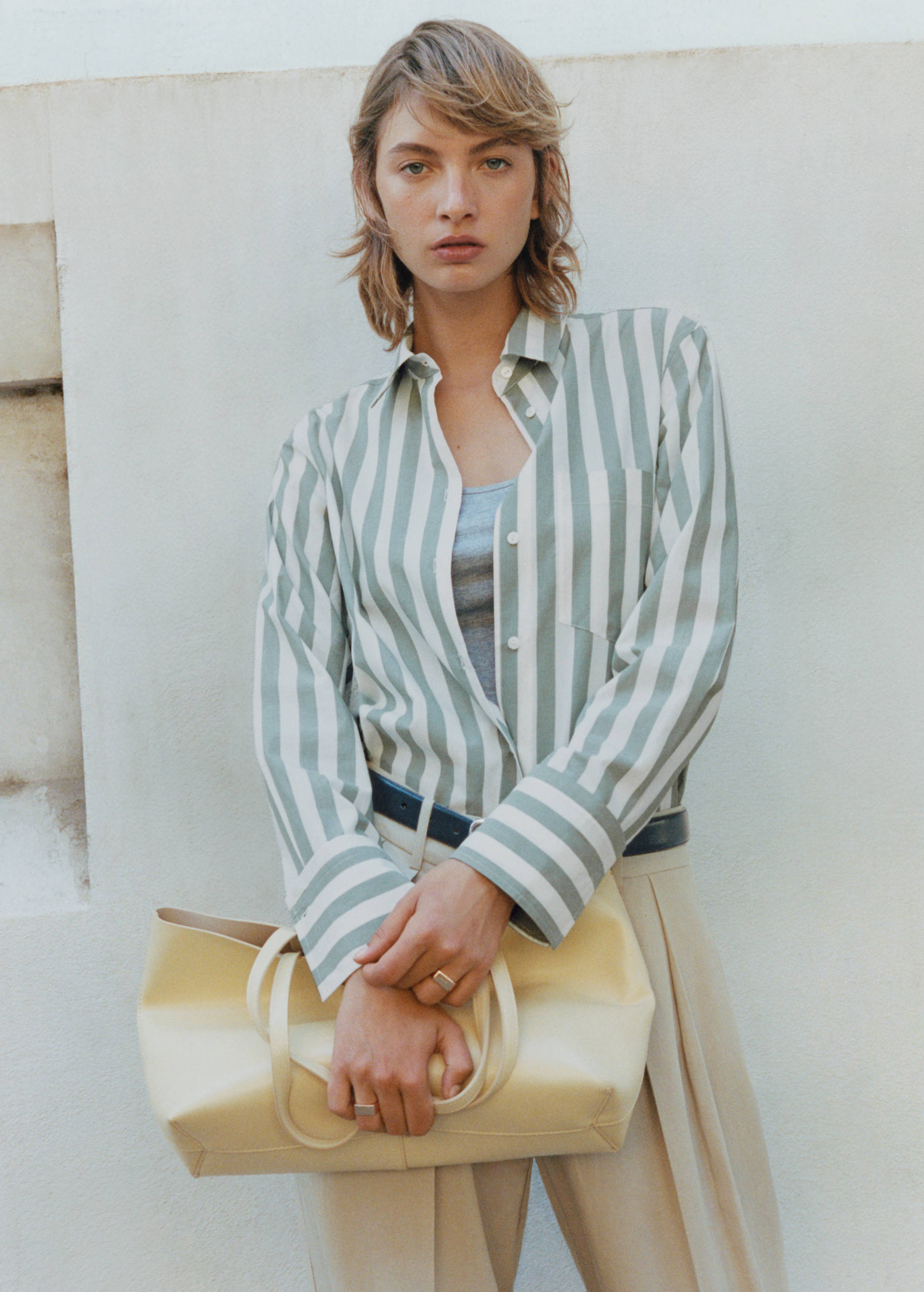 Striped cotton shirt - Details of the article 7