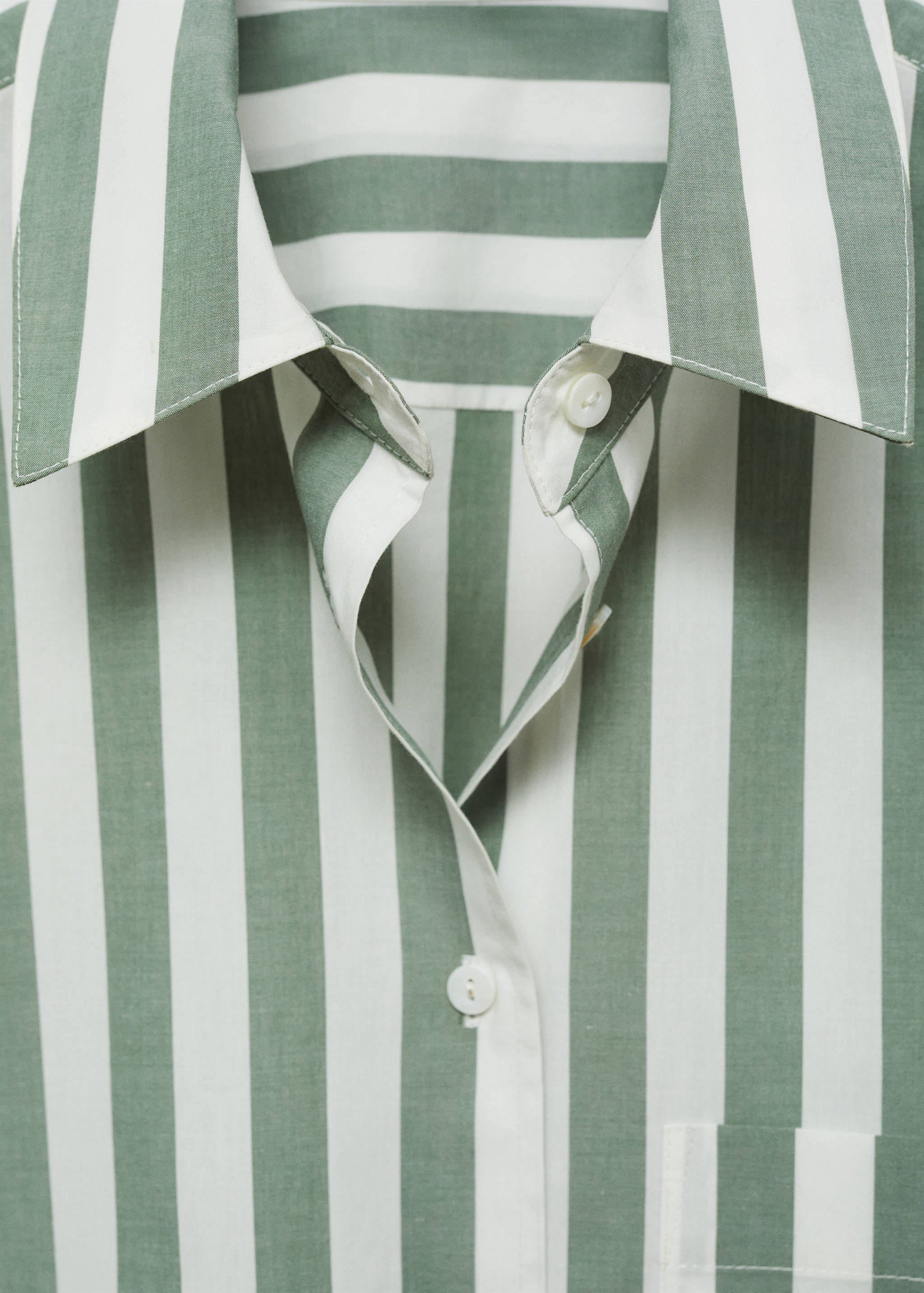 Striped cotton shirt - Details of the article 8