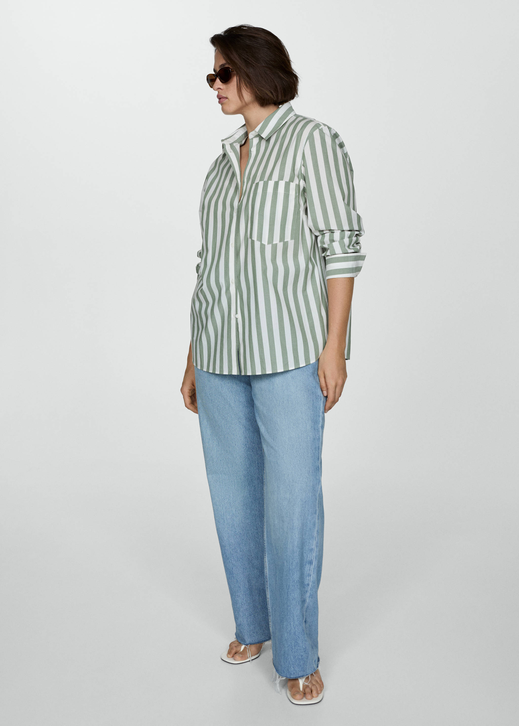 Striped cotton shirt - Details of the article 3