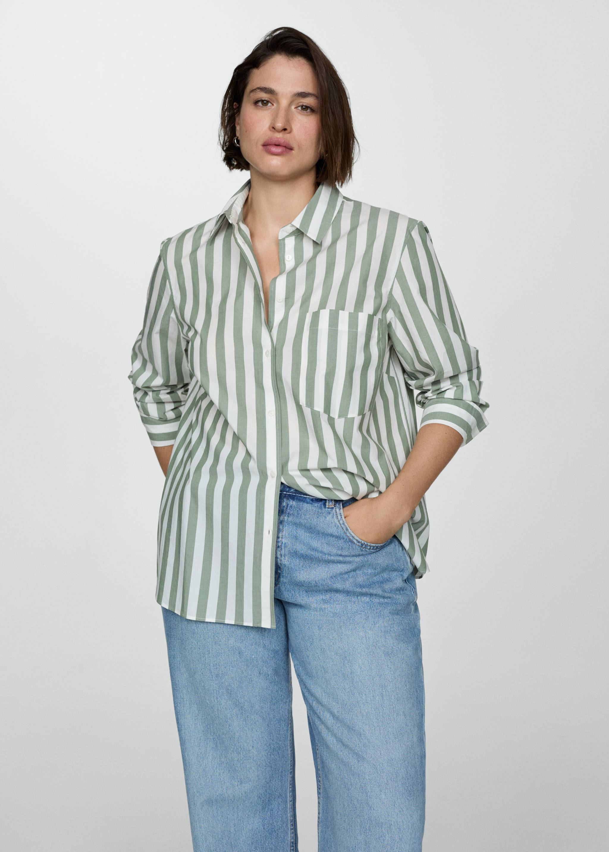 Striped cotton shirt - Details of the article 5