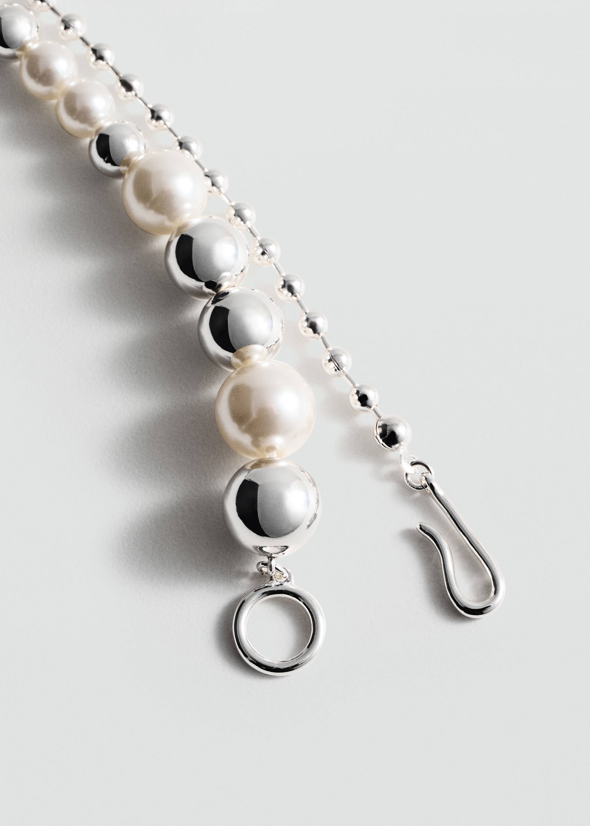 Mixed pearl necklace - Medium plane