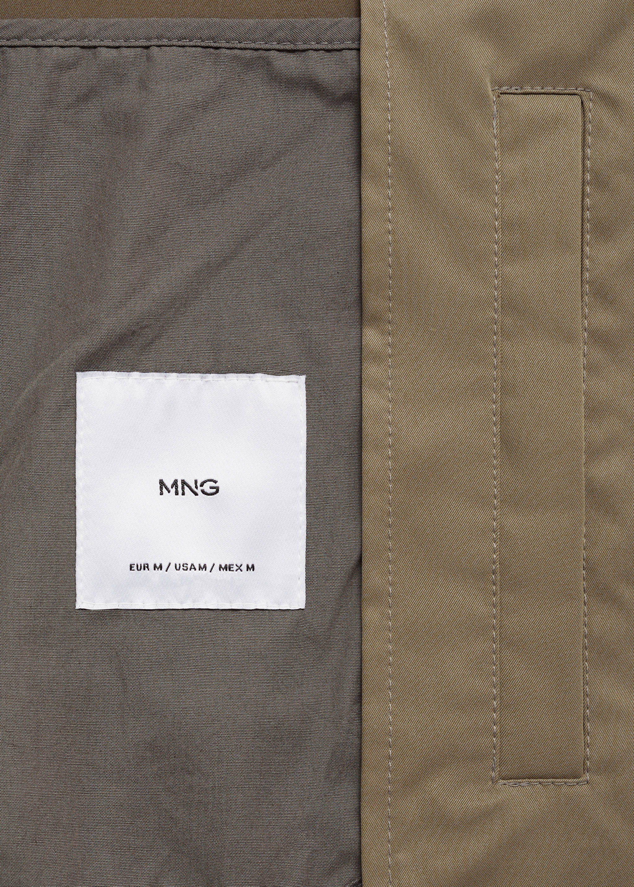 Водоотталкивающая куртка с молнией - Деталь изделия 0