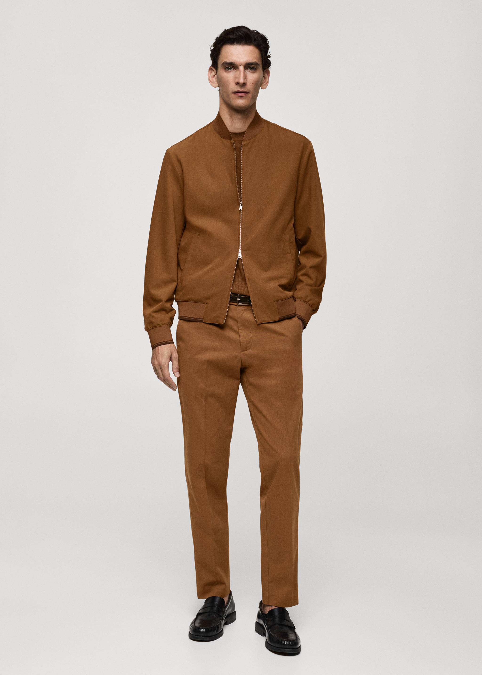 Stretch-fabric bomber jacket - General plane