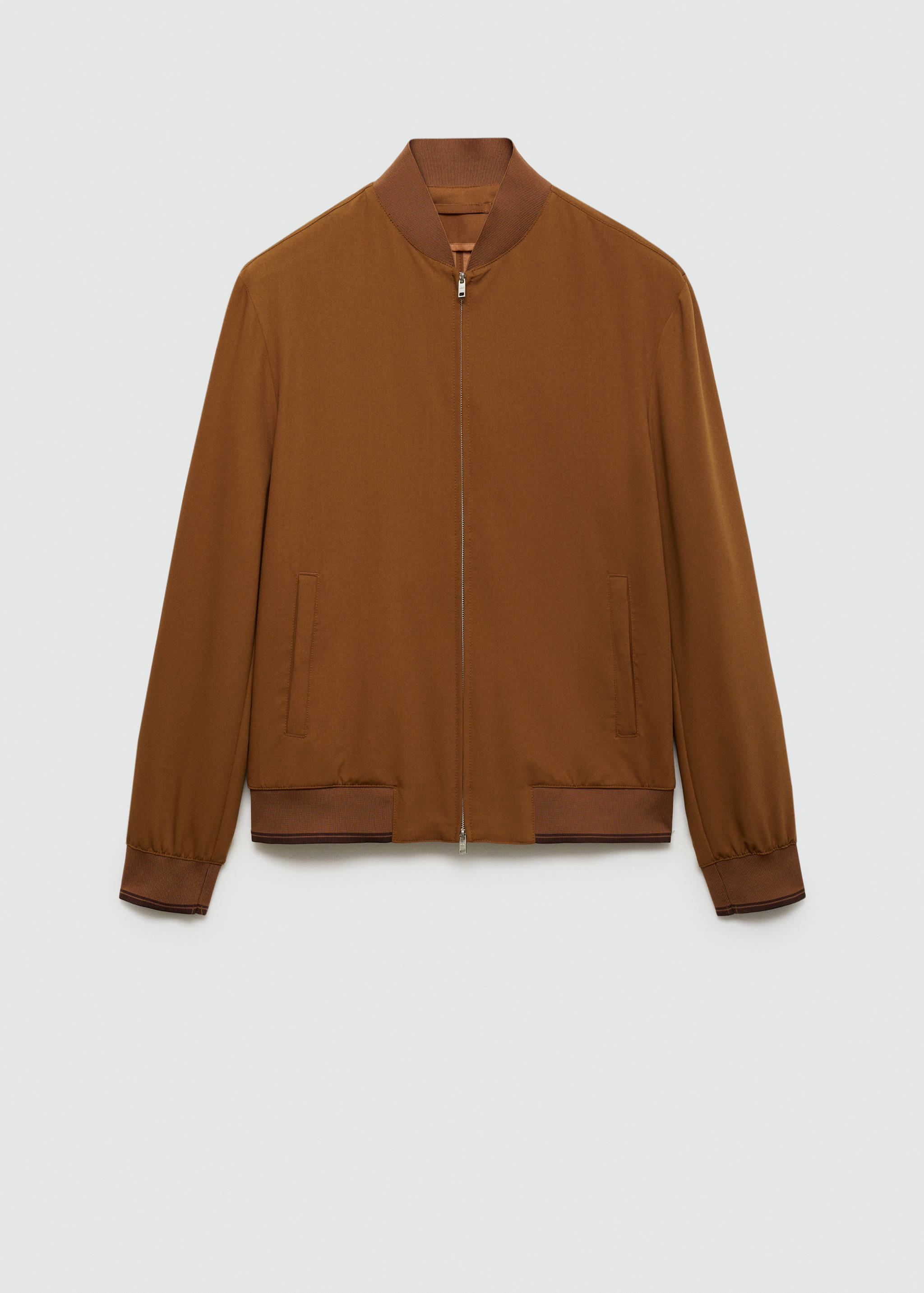 Stretch-fabric bomber jacket - Article without model