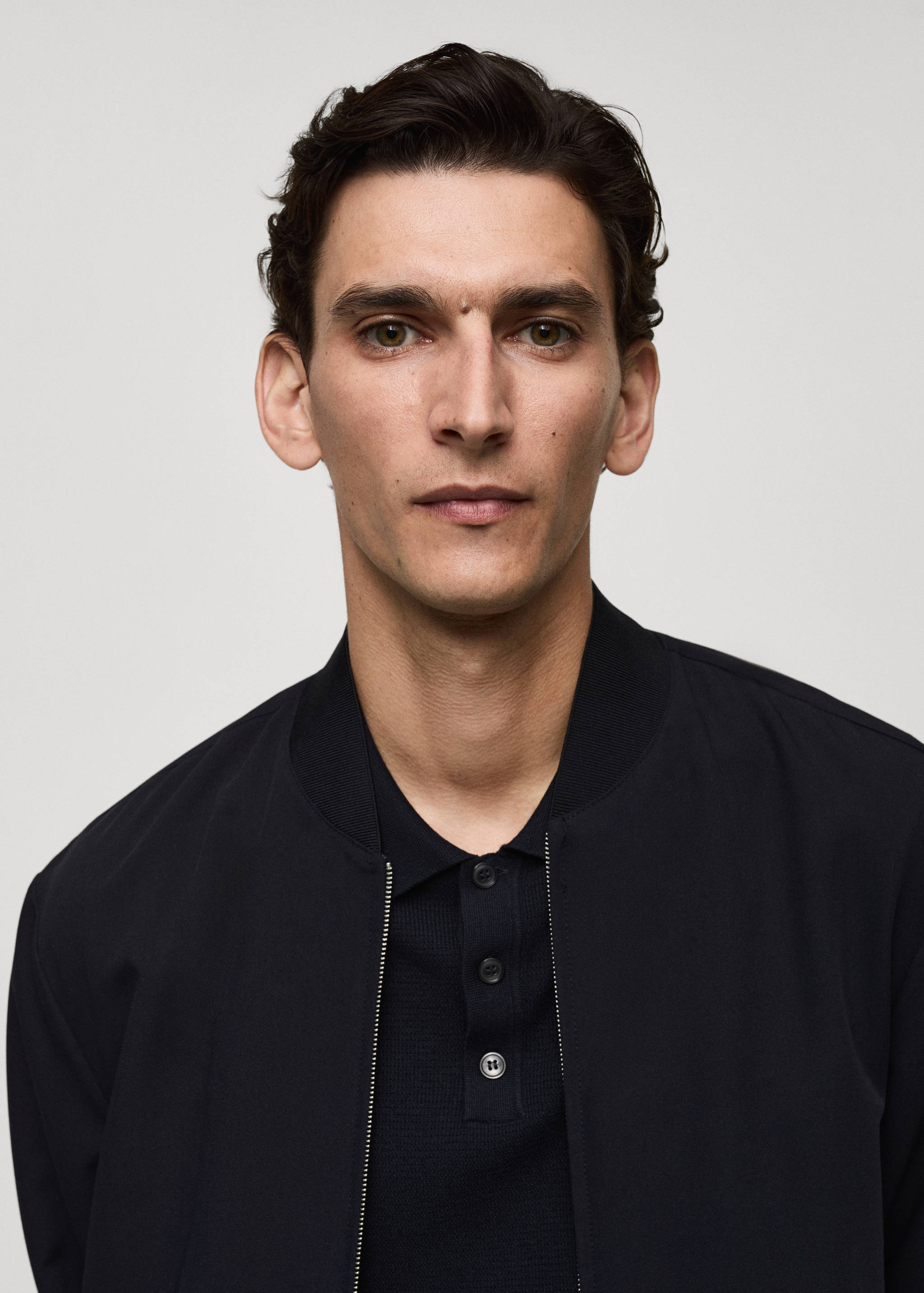 Stretch-fabric bomber jacket - Details of the article 1