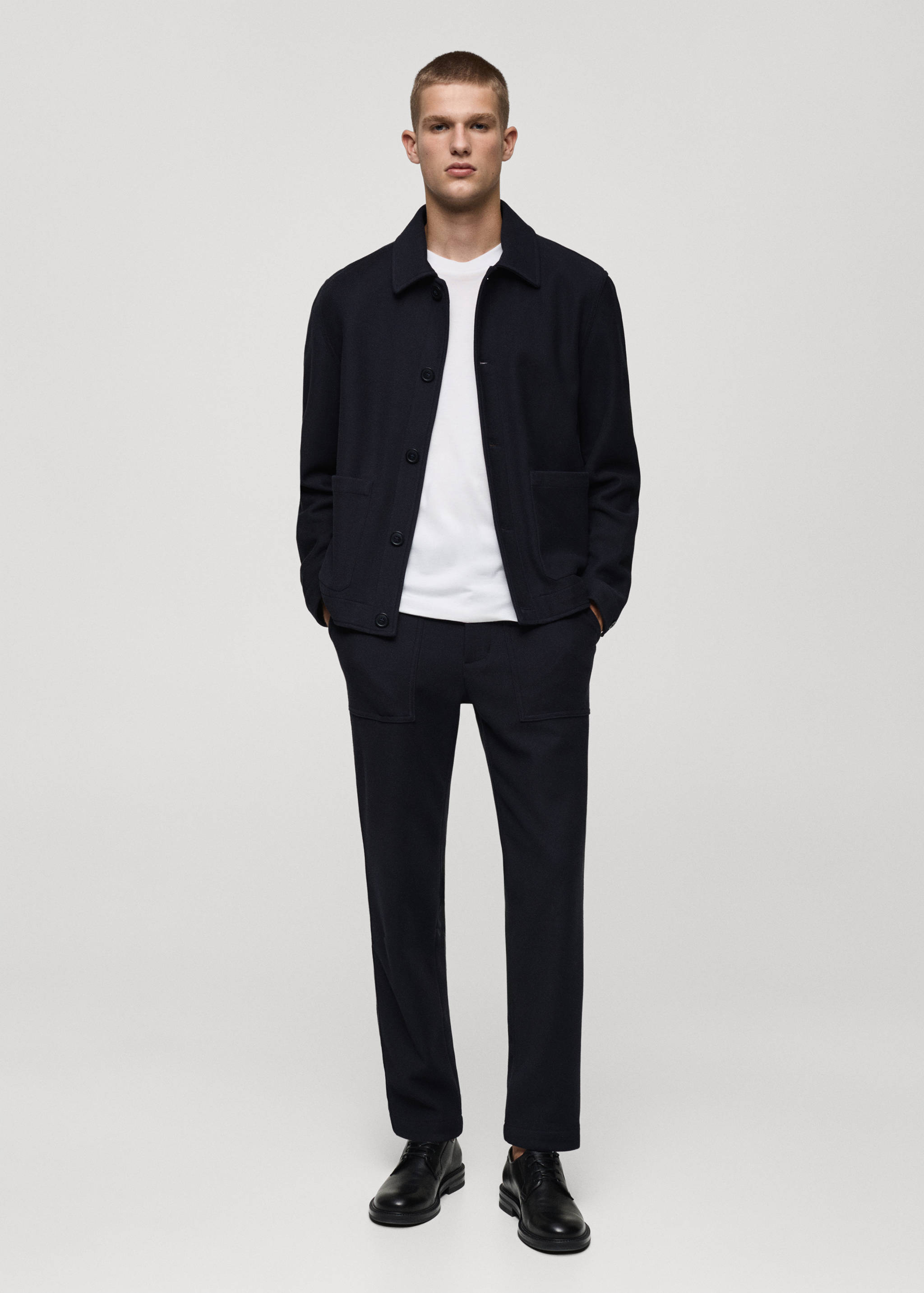 Surchemise twill coton poches - Plan général