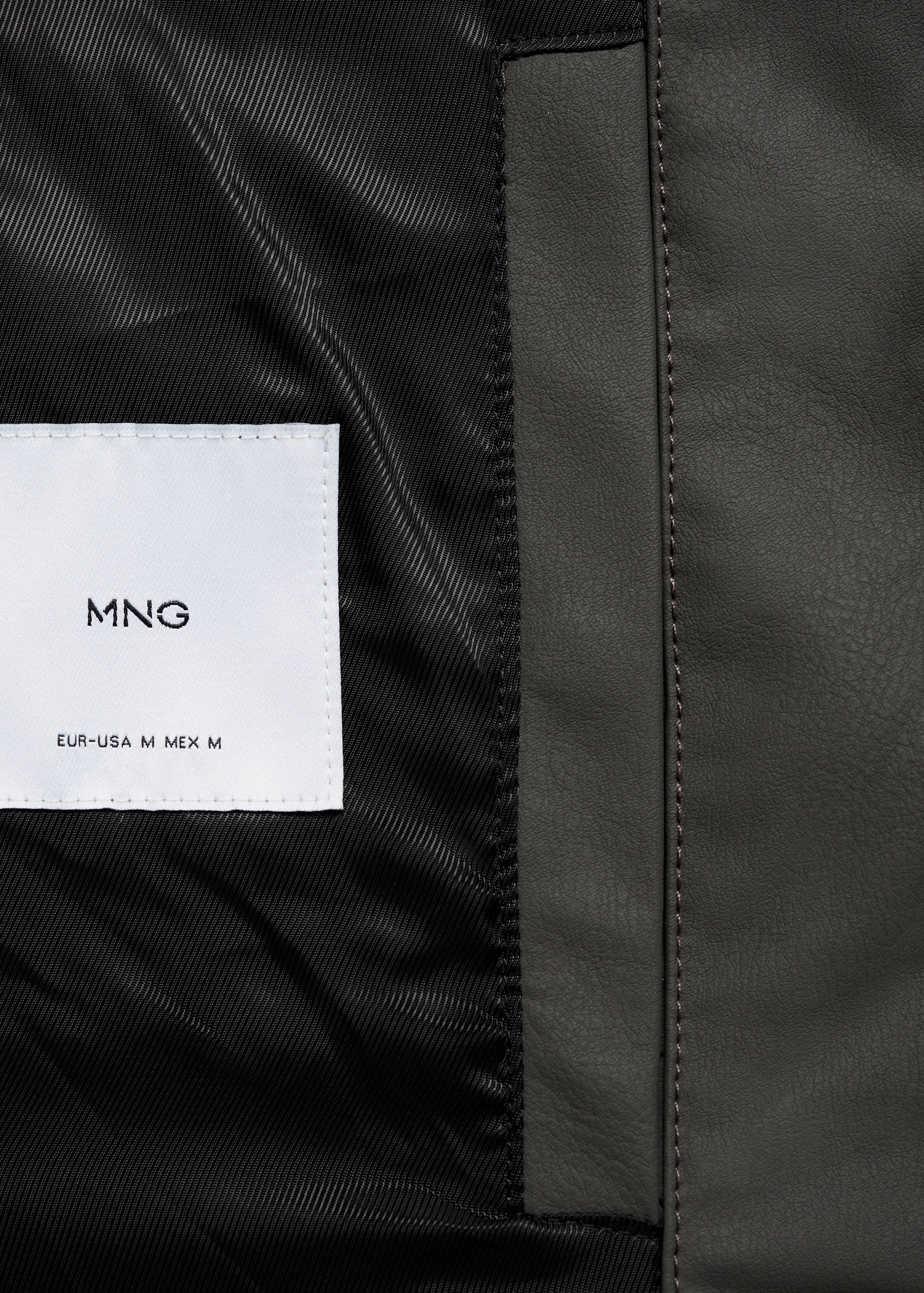 Jaqueta bomber efecte pell - Detall de l'article 8