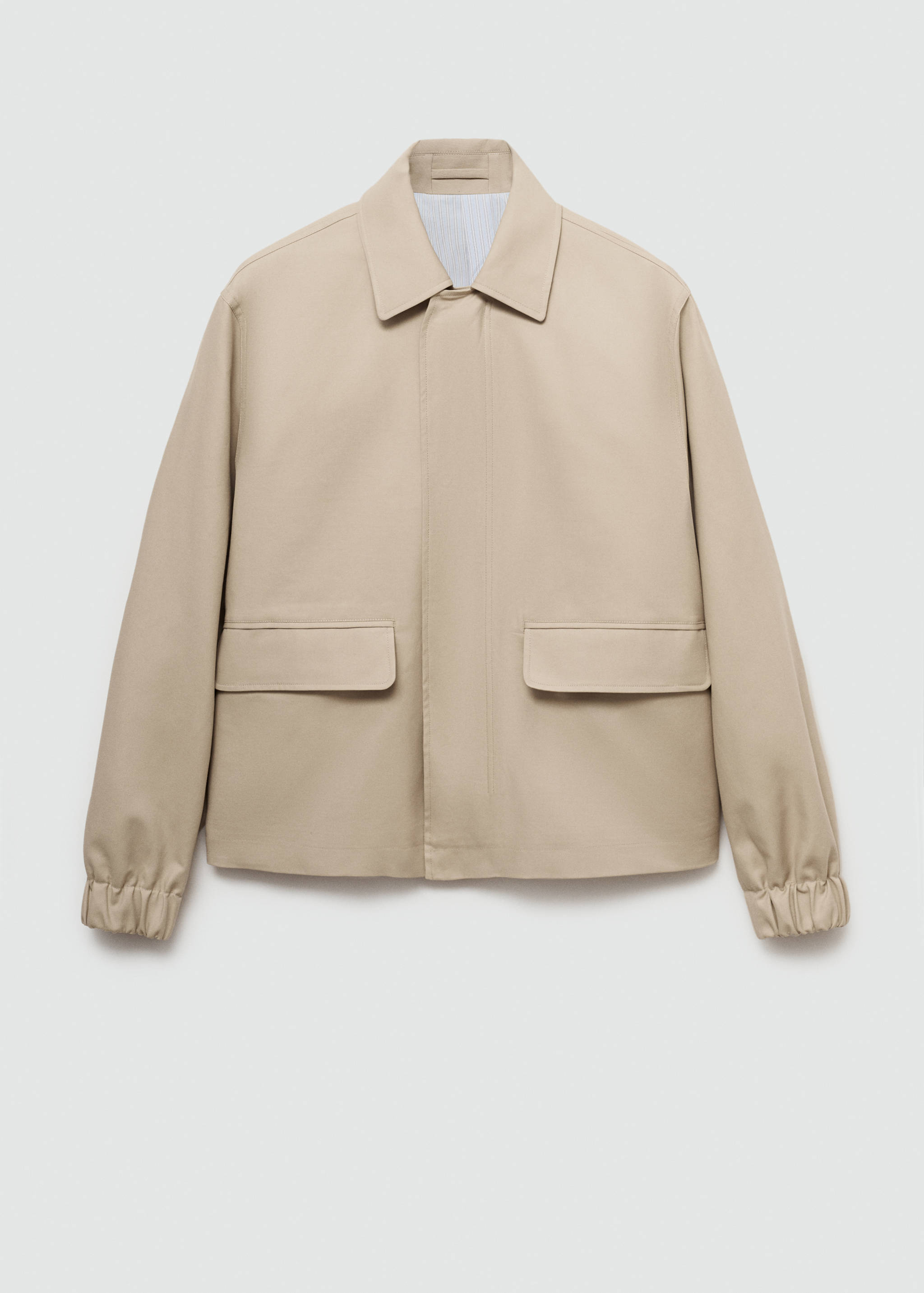 Oversized cotton jacket with pockets - Article without model