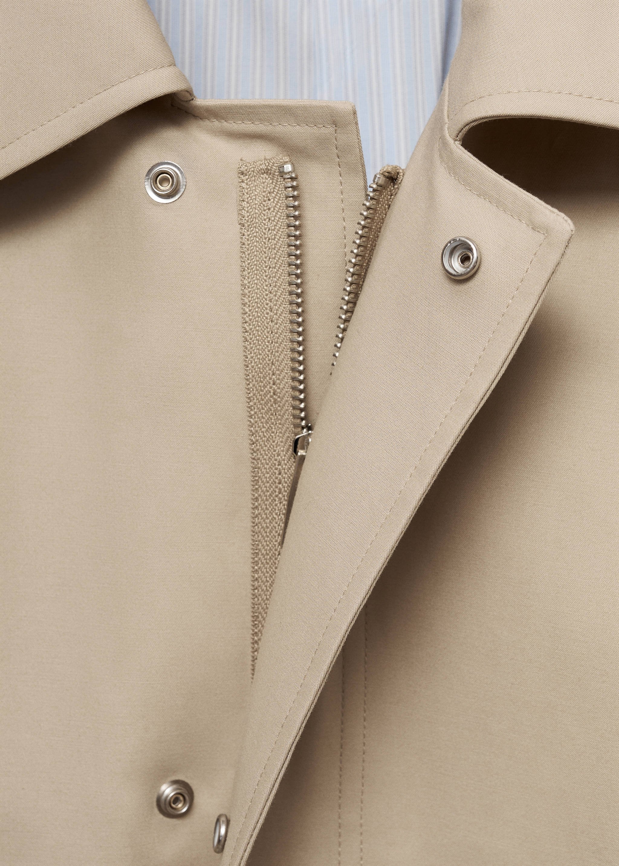 Oversized cotton jacket with pockets - Details of the article 8