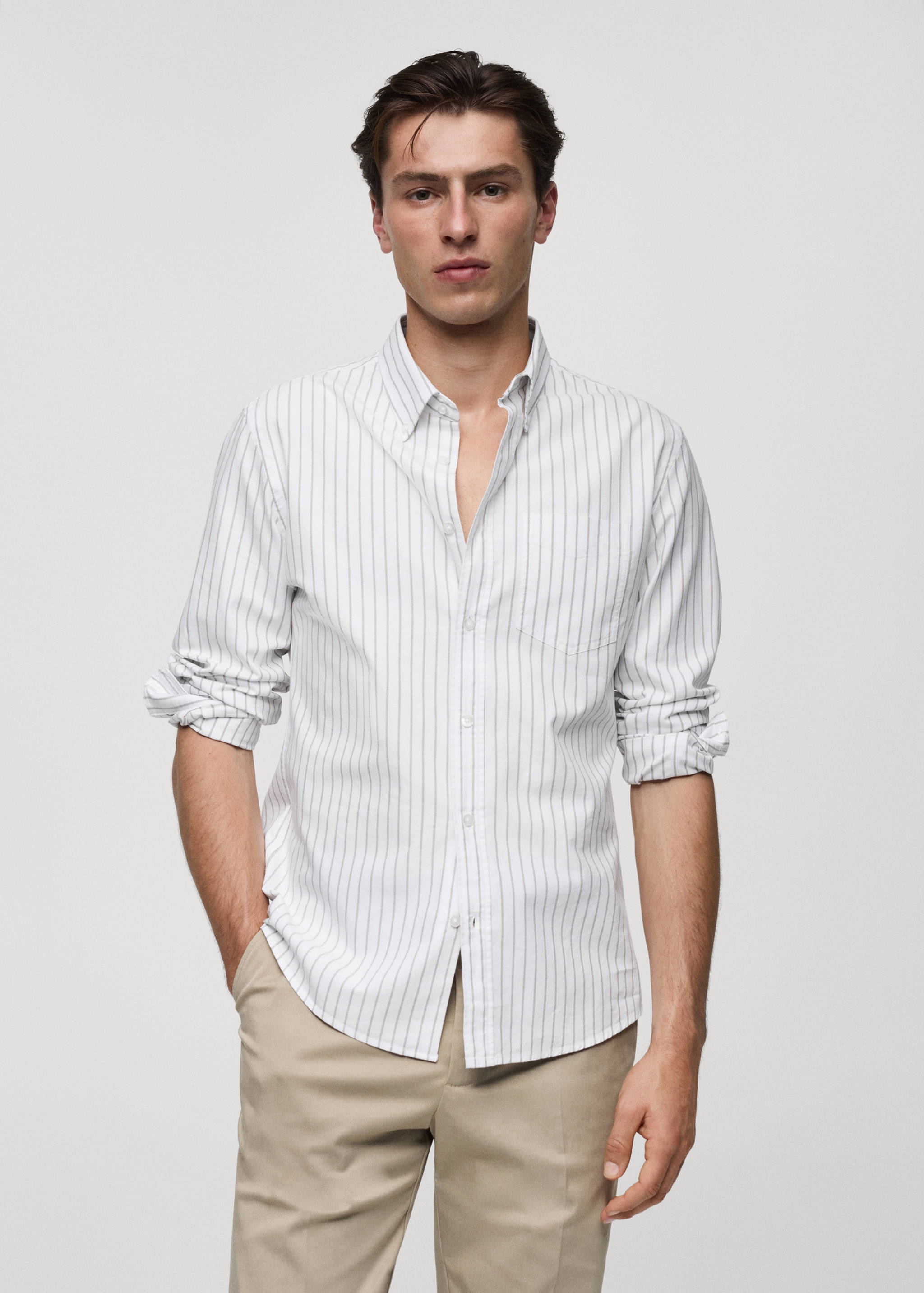 100% cotton kodak striped shirt - Medium plane