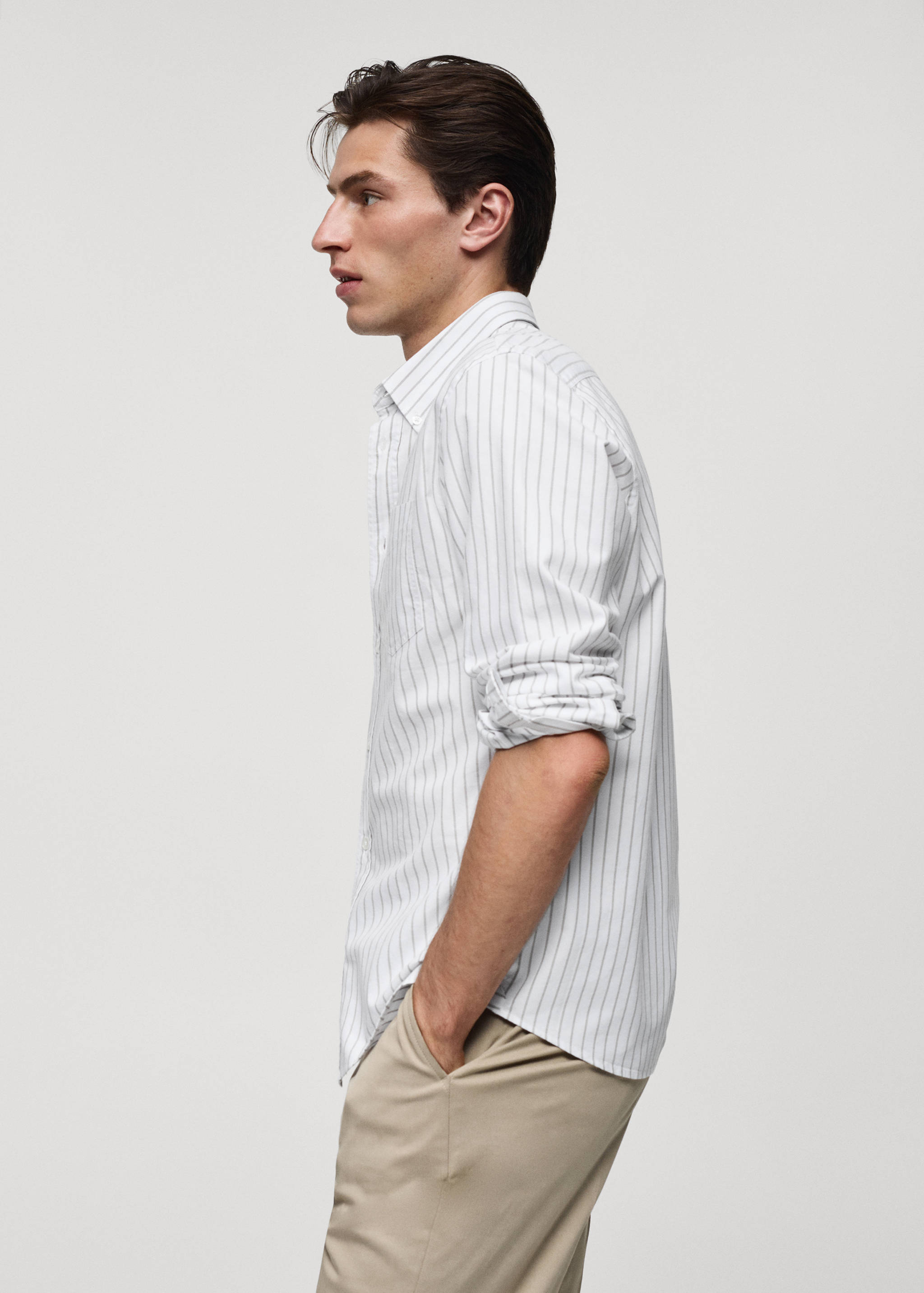 100% cotton kodak striped shirt - Details of the article 2