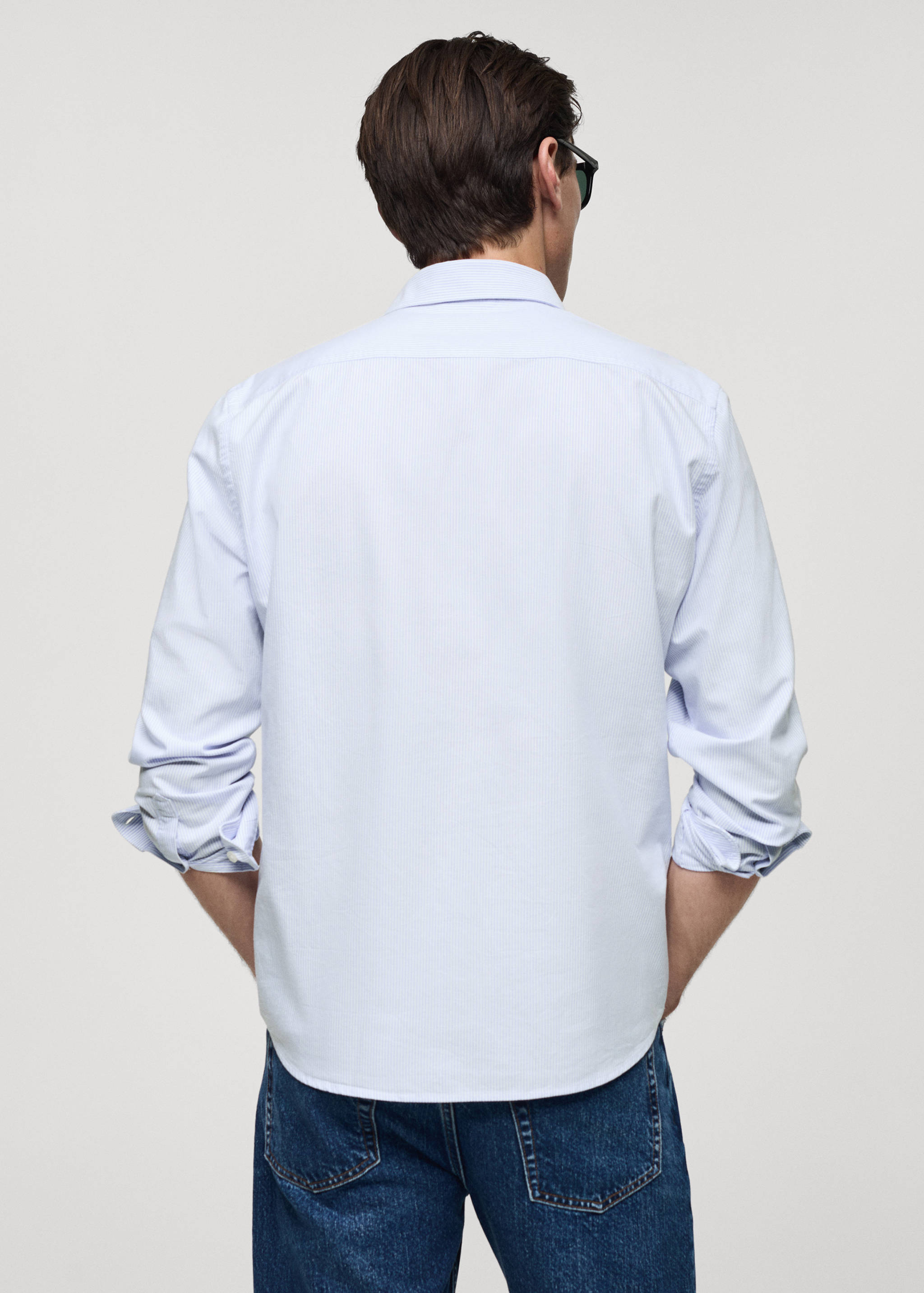 100% cotton kodak striped shirt - Reverse of the article