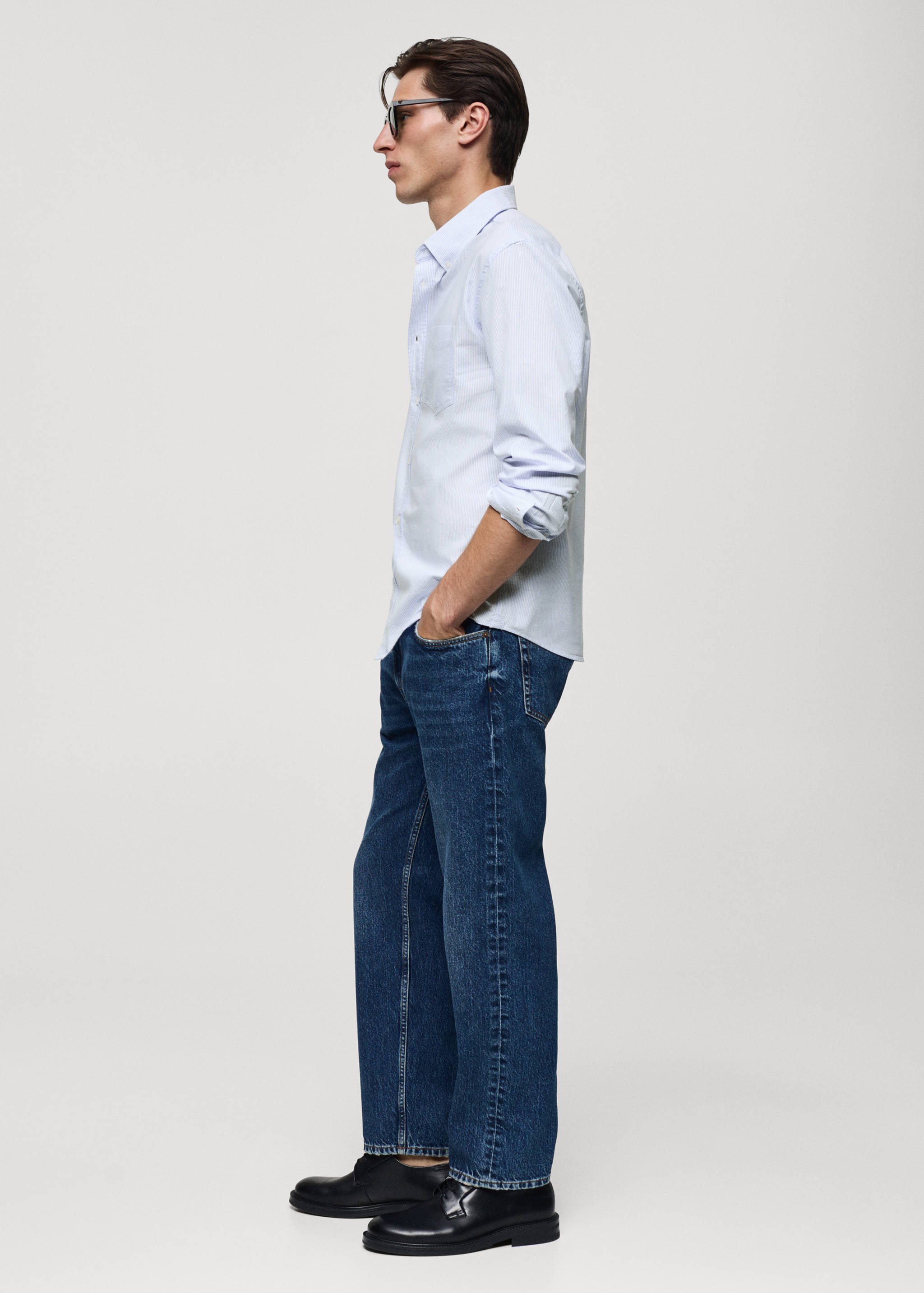 100% cotton kodak striped shirt - Details of the article 2