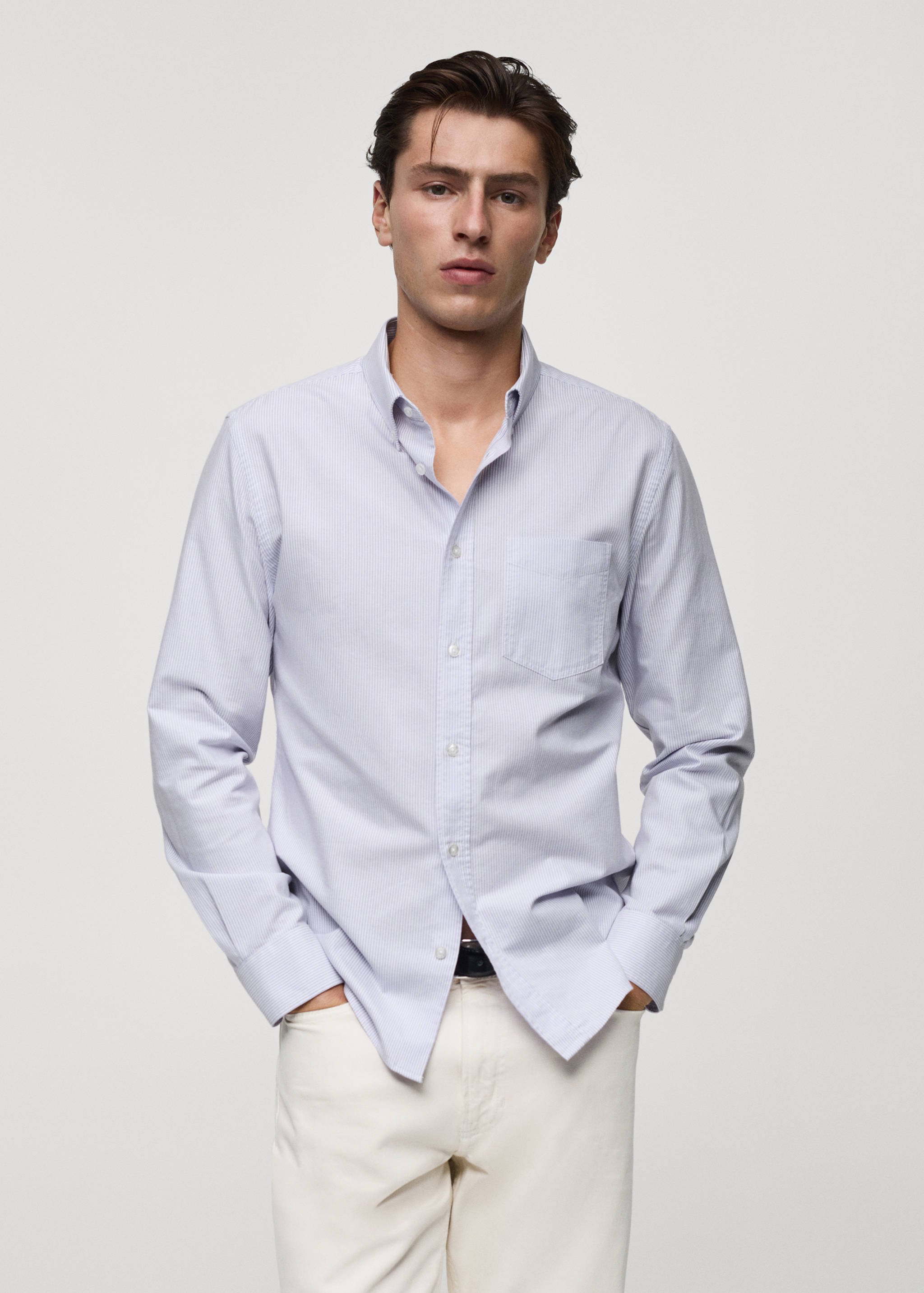 100% cotton kodak striped shirt - Medium plane